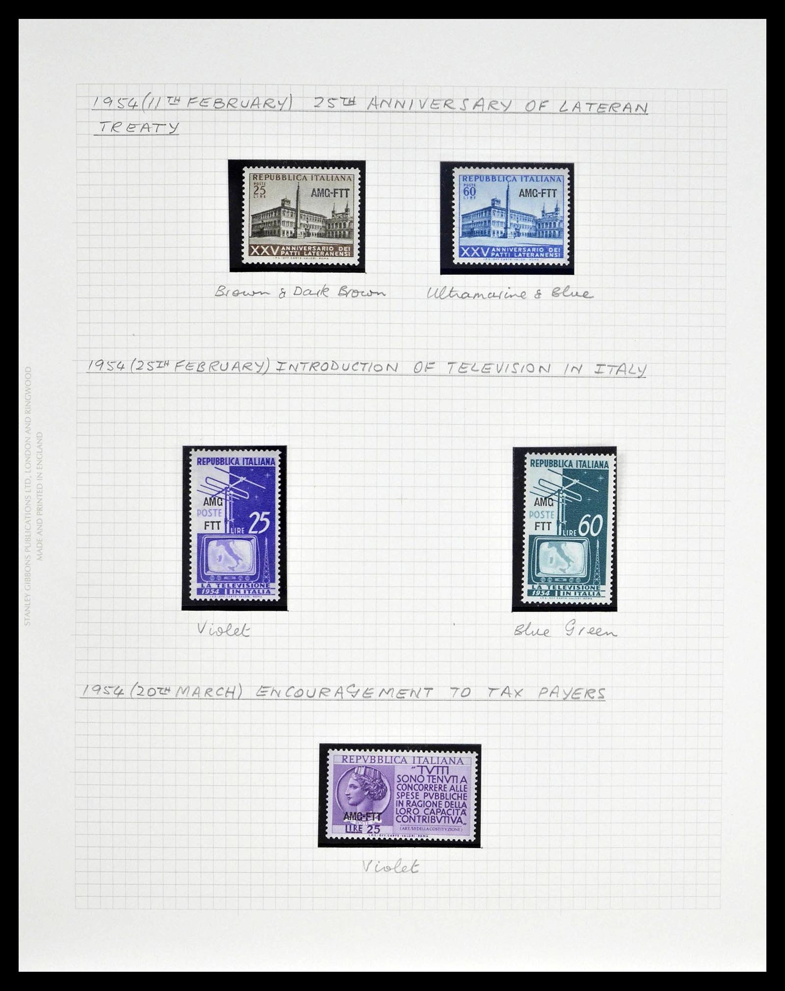 39055 0043 - Postzegelverzameling 39055 Triëst Zone A/B compleet 1945-1954.