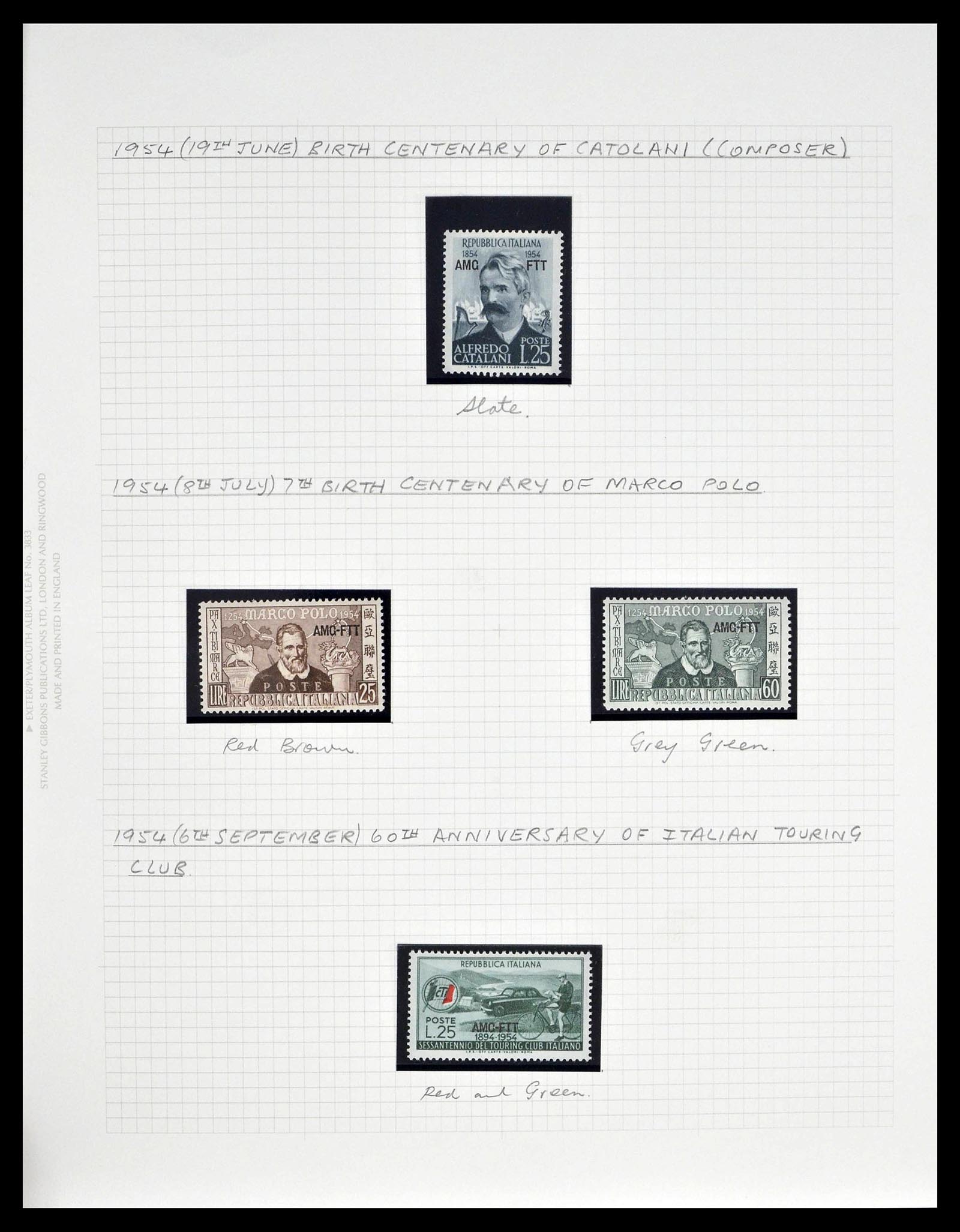 39055 0045 - Postzegelverzameling 39055 Triëst Zone A/B compleet 1945-1954.