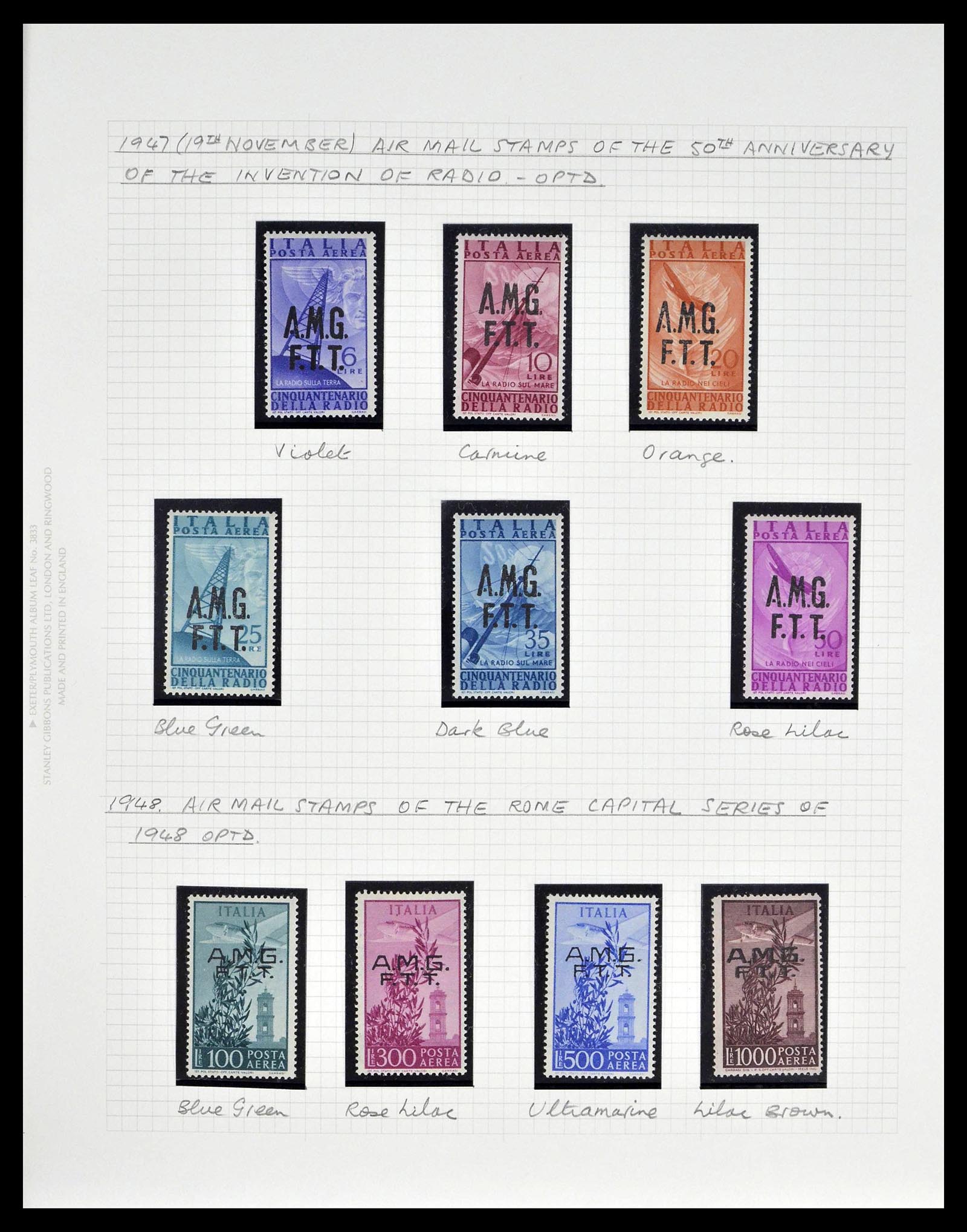 39055 0048 - Postzegelverzameling 39055 Triëst Zone A/B compleet 1945-1954.