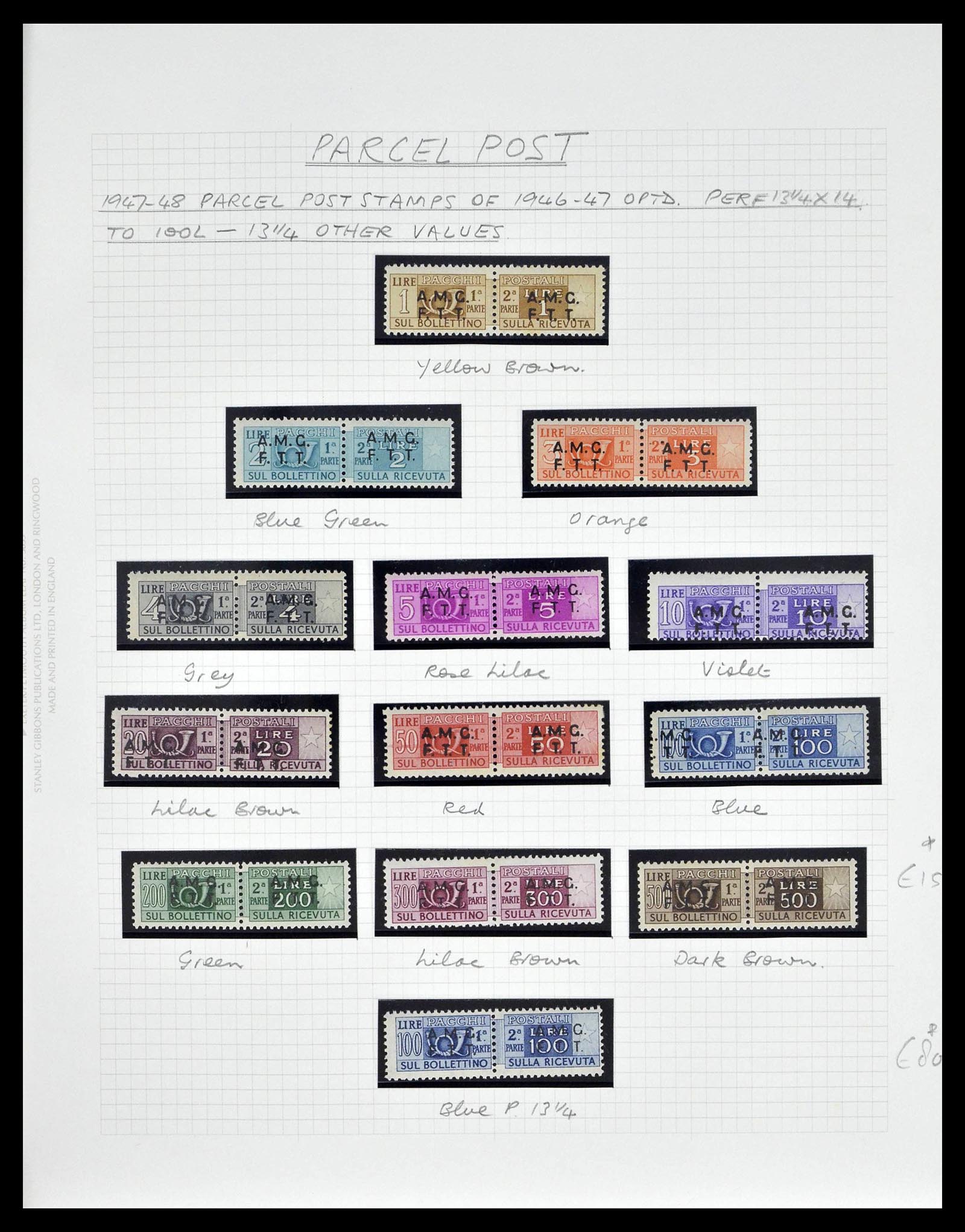 39055 0055 - Postzegelverzameling 39055 Triëst Zone A/B compleet 1945-1954.