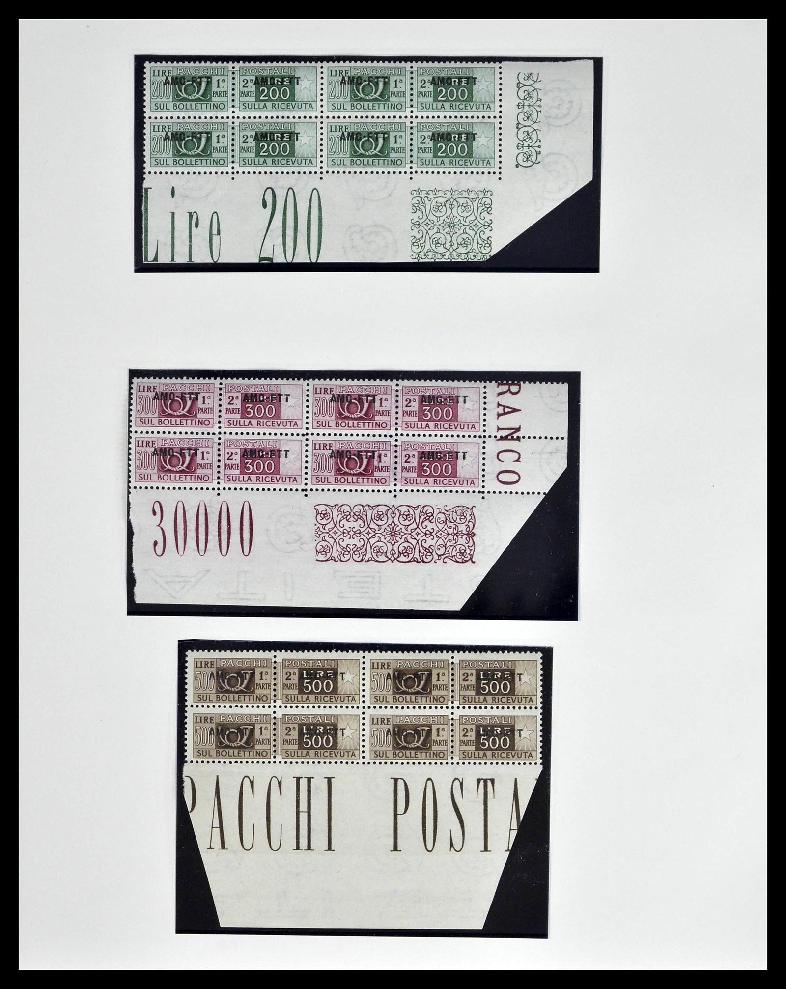 39055 0056 - Postzegelverzameling 39055 Triëst Zone A/B compleet 1945-1954.