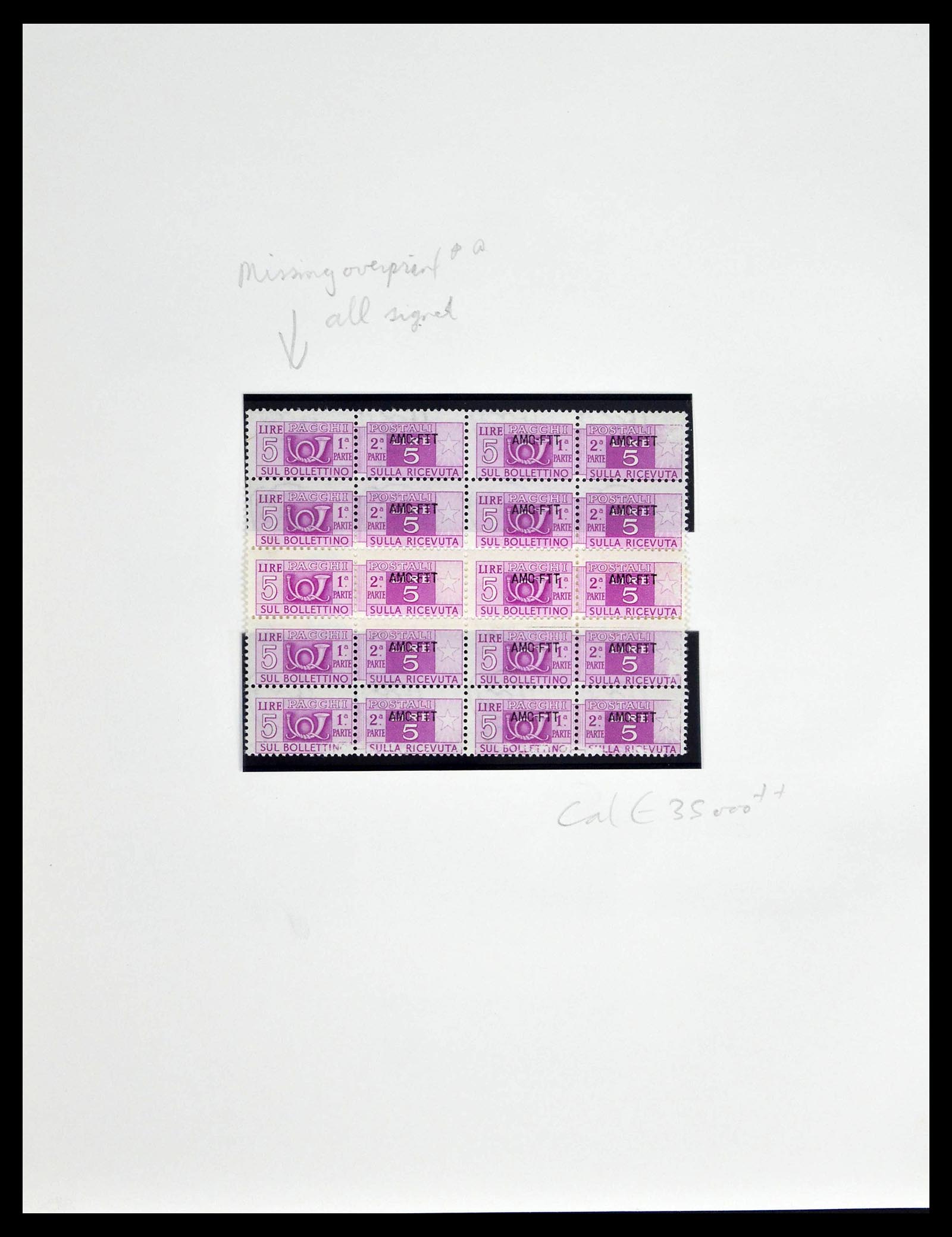 39055 0058 - Postzegelverzameling 39055 Triëst Zone A/B compleet 1945-1954.