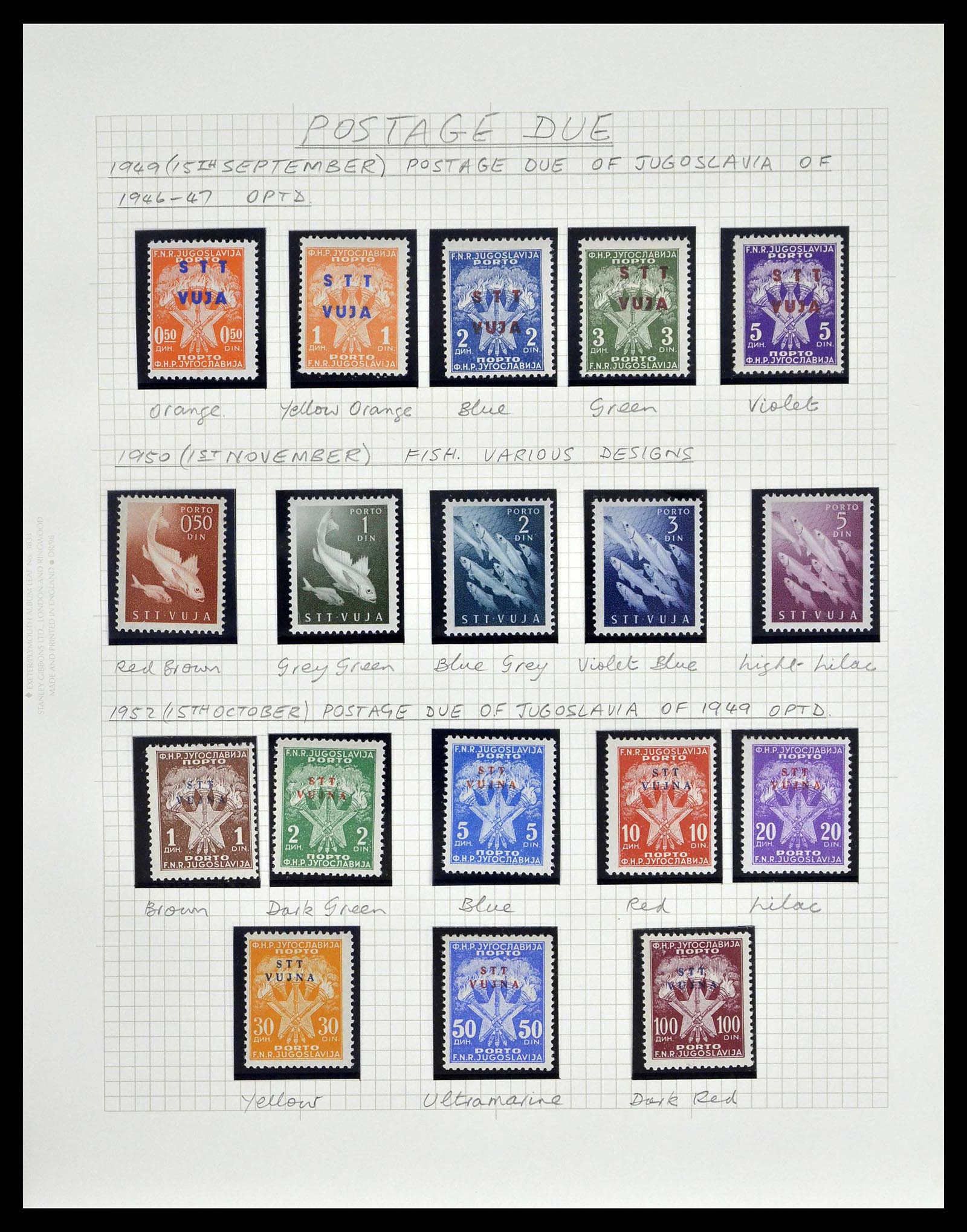 39055 0081 - Postzegelverzameling 39055 Triëst Zone A/B compleet 1945-1954.
