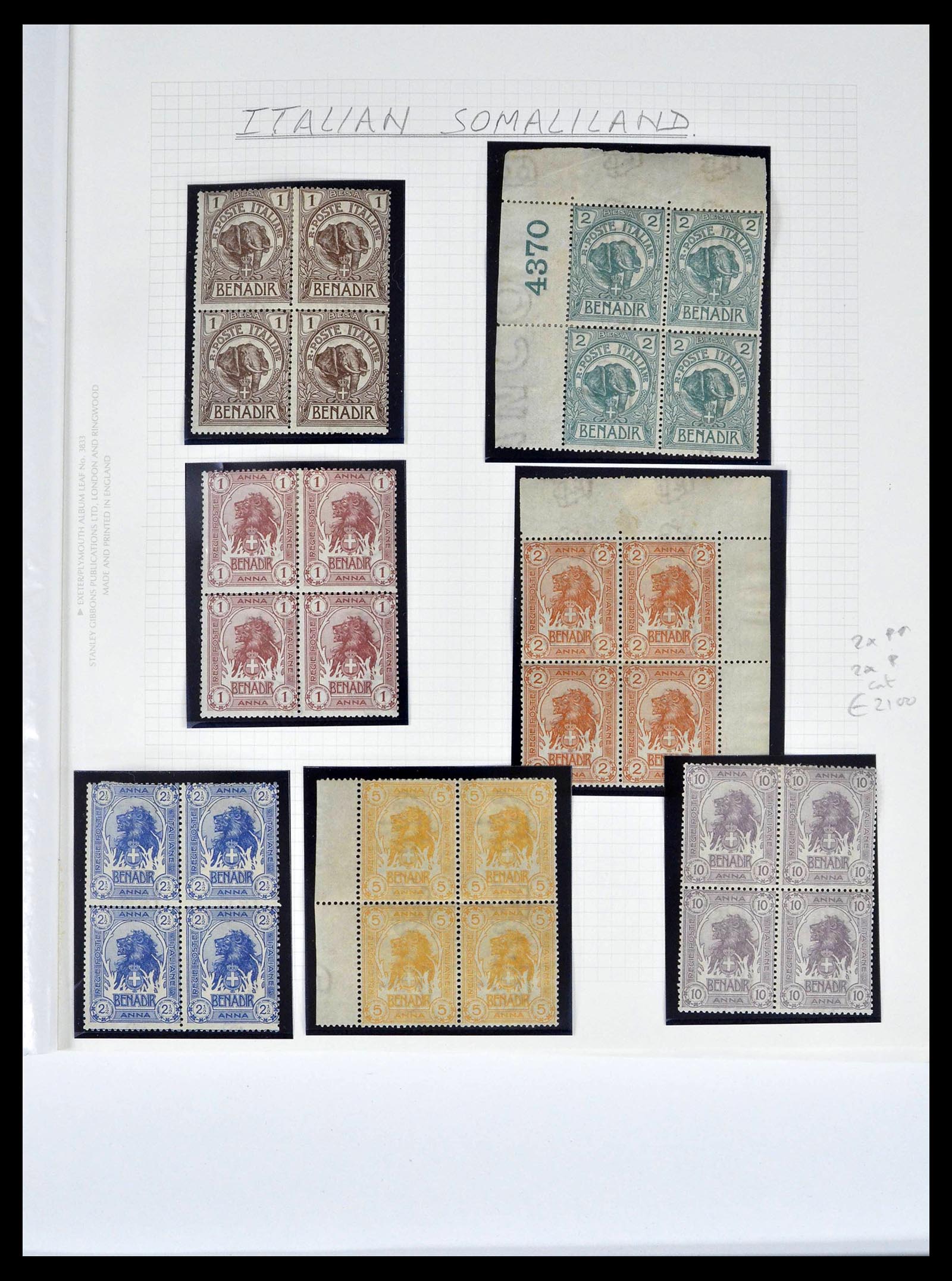 39058 0001 - Postzegelverzameling 39058 Somalië compleet 1903-1960.