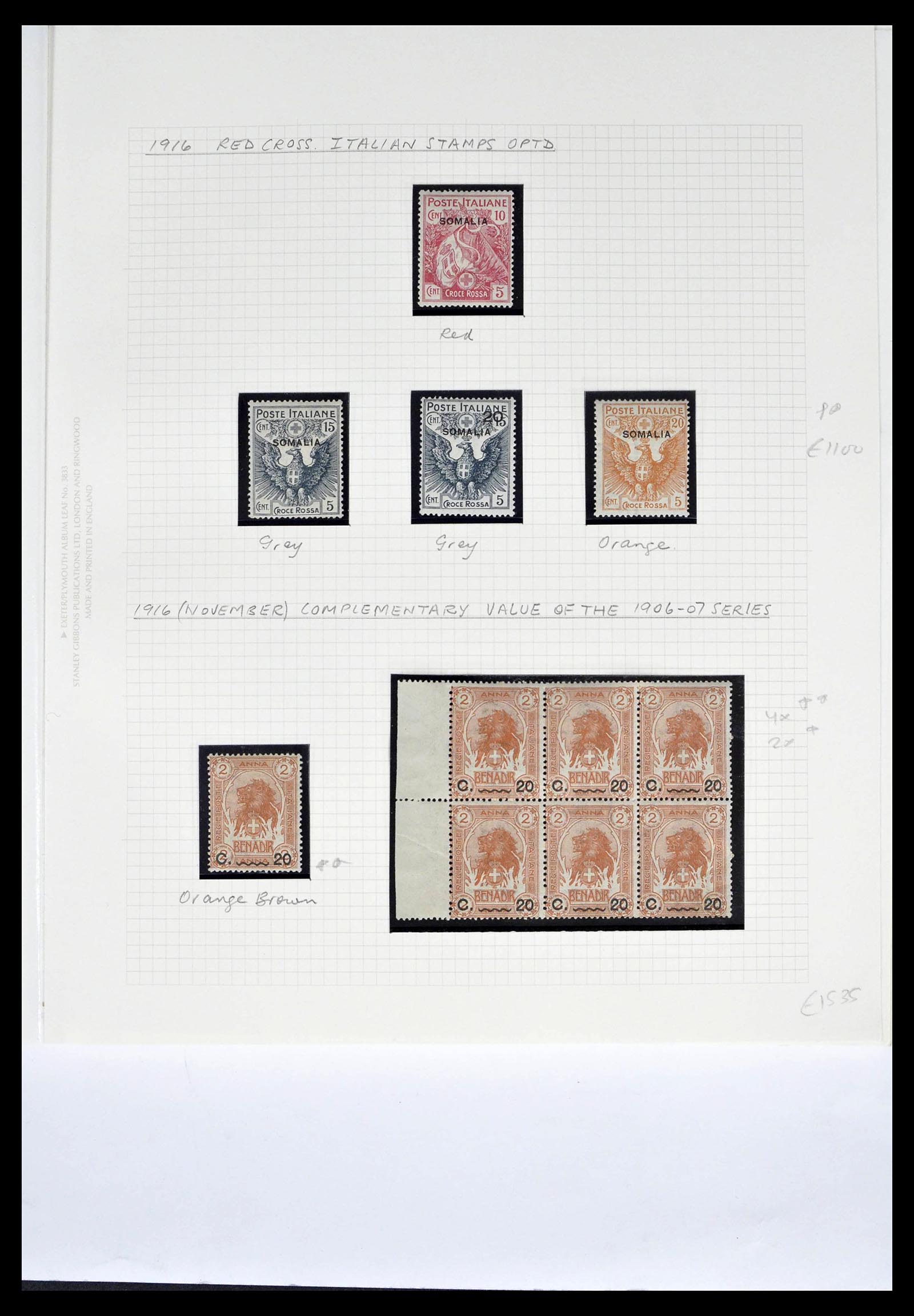39058 0007 - Postzegelverzameling 39058 Somalië compleet 1903-1960.