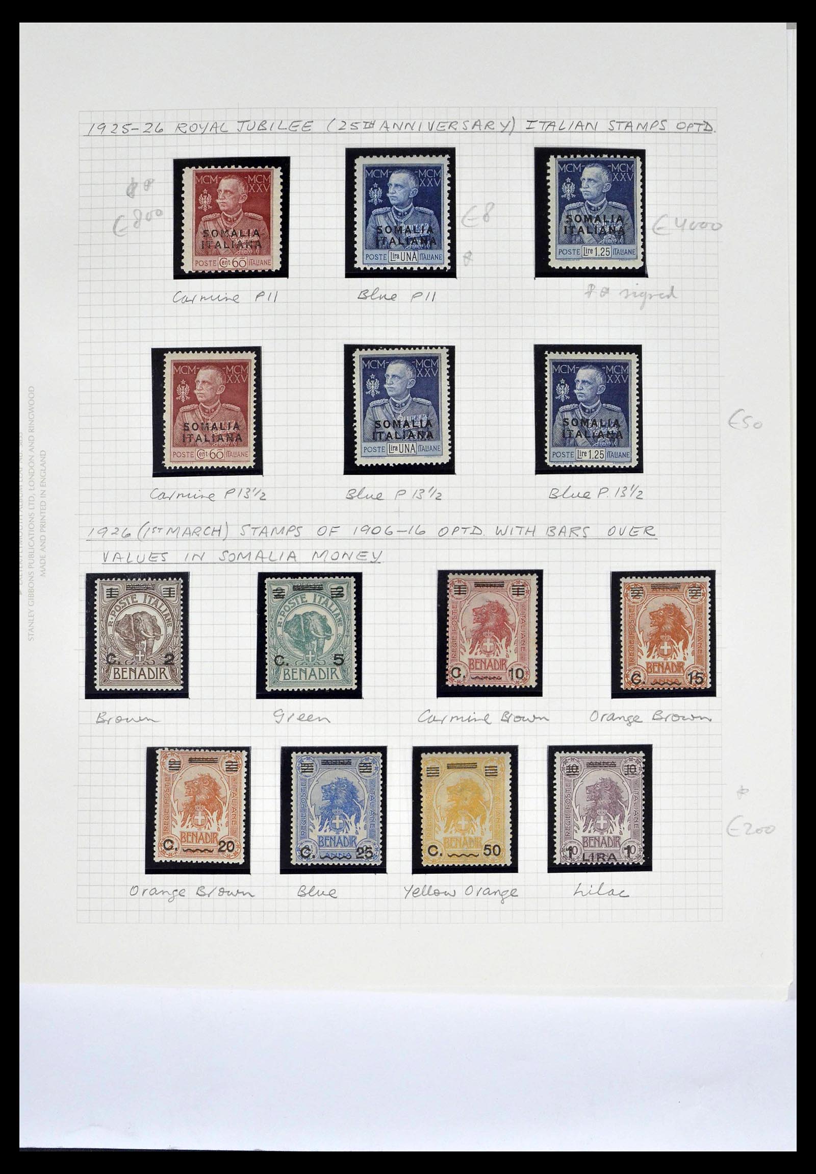 39058 0013 - Postzegelverzameling 39058 Somalië compleet 1903-1960.