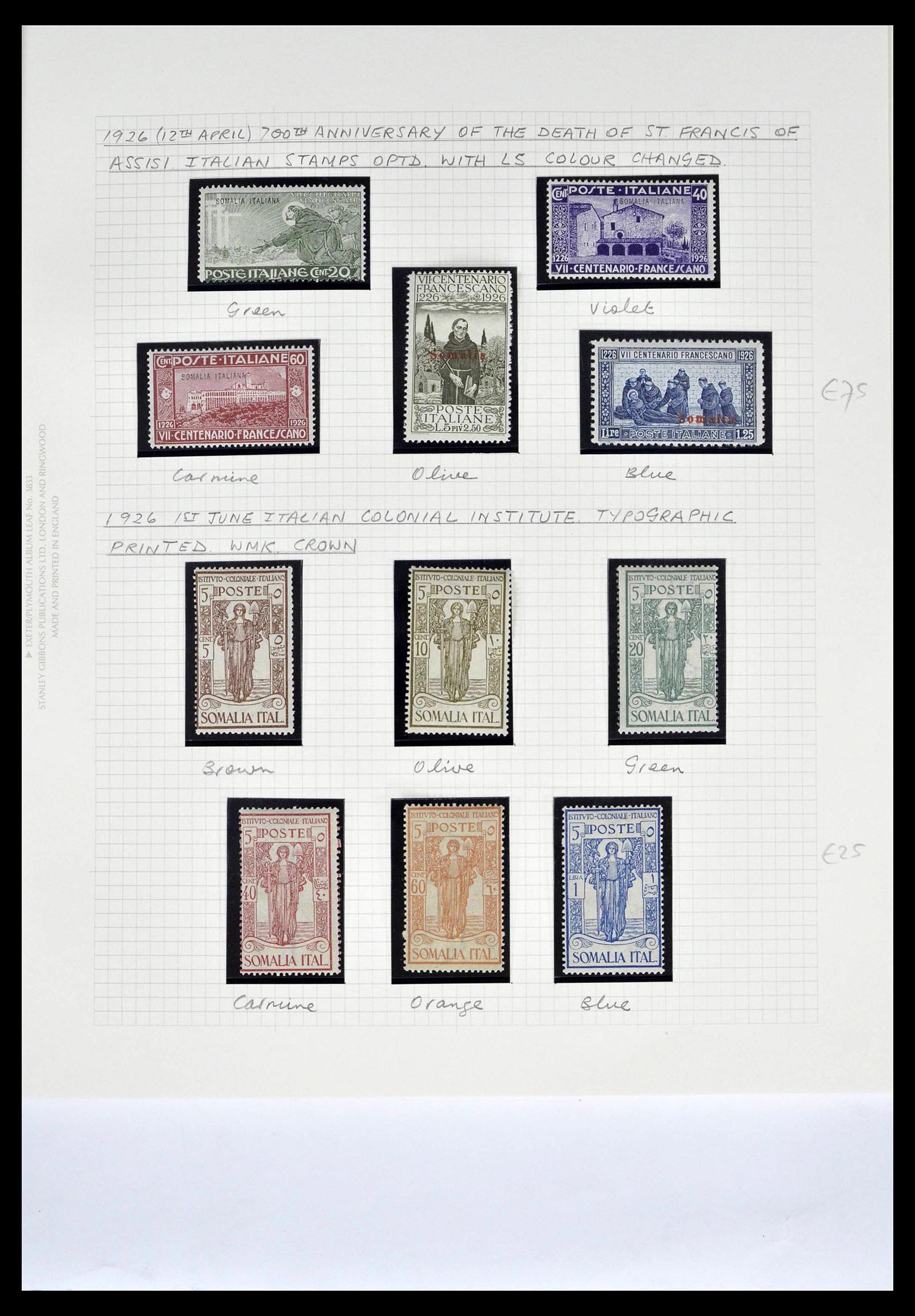39058 0014 - Postzegelverzameling 39058 Somalië compleet 1903-1960.