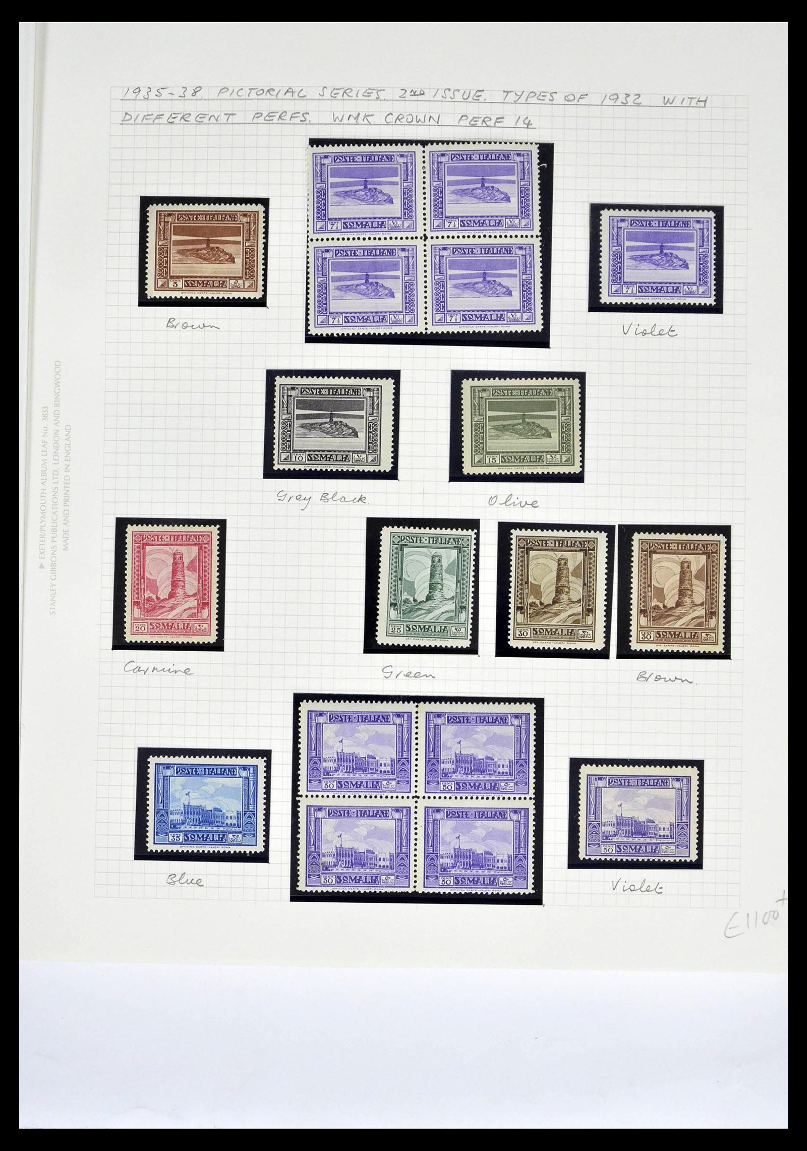 39058 0027 - Postzegelverzameling 39058 Somalië compleet 1903-1960.
