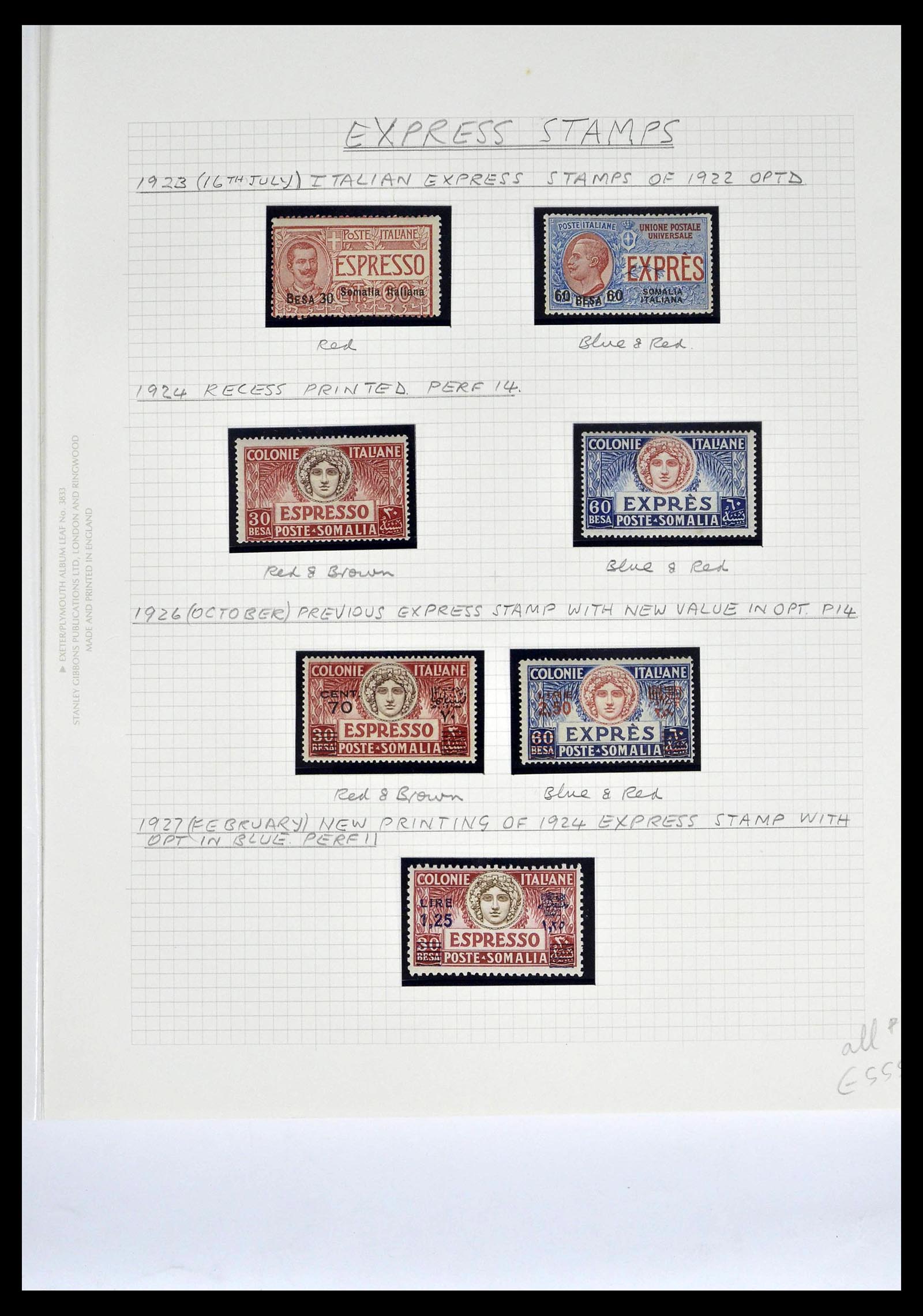 39058 0036 - Stamp collection 39058 Somalia complete 1903-1960.