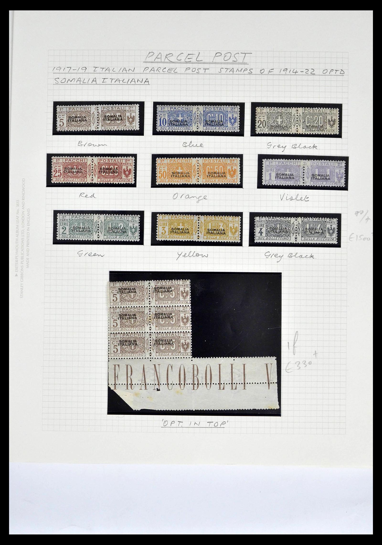 39058 0038 - Postzegelverzameling 39058 Somalië compleet 1903-1960.