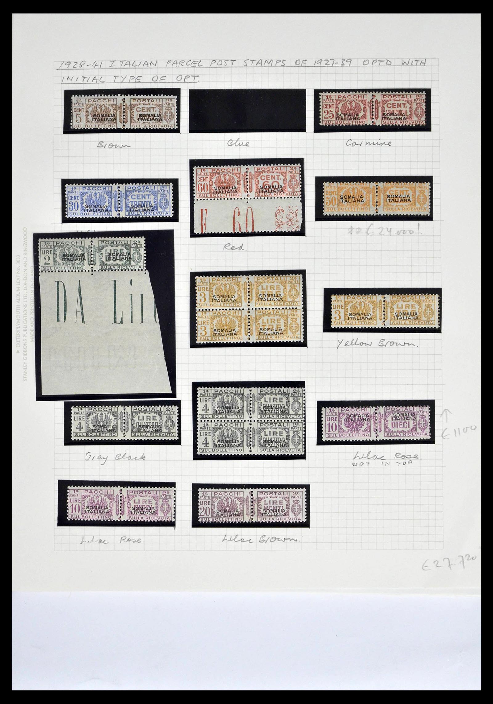 39058 0046 - Stamp collection 39058 Somalia complete 1903-1960.