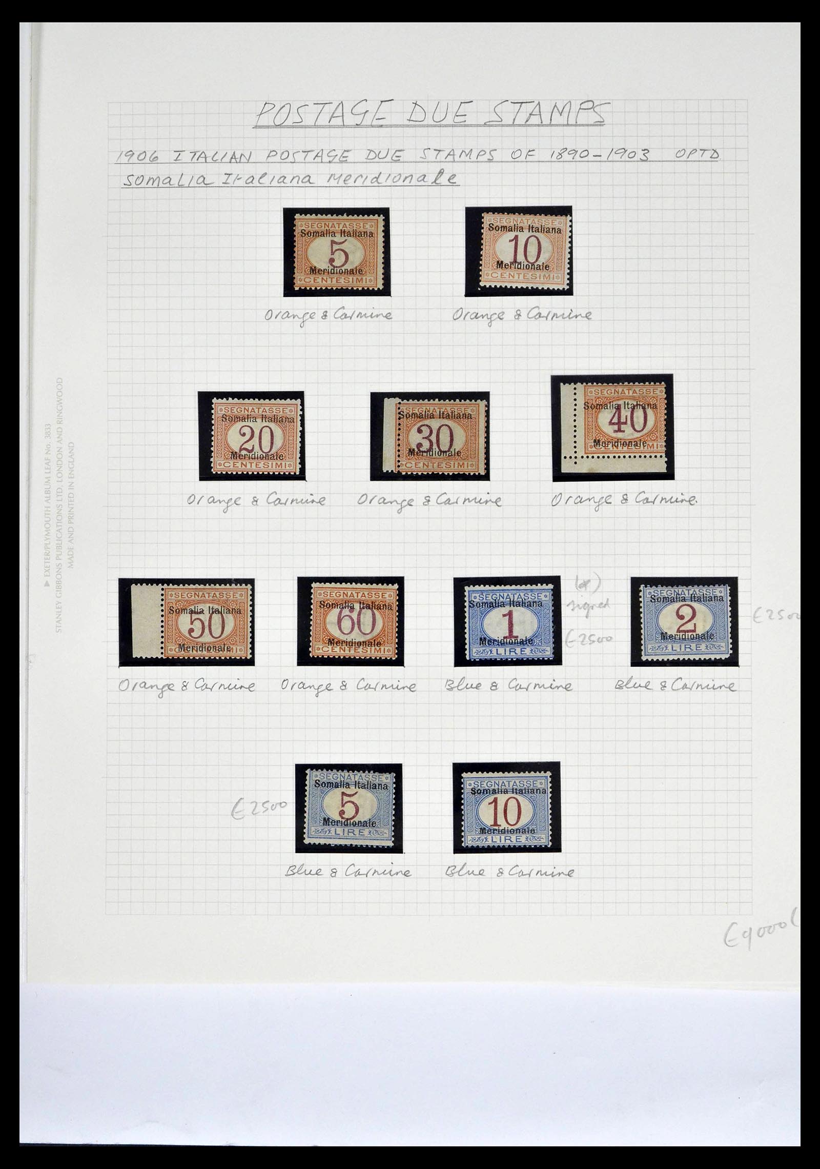 39058 0048 - Stamp collection 39058 Somalia complete 1903-1960.