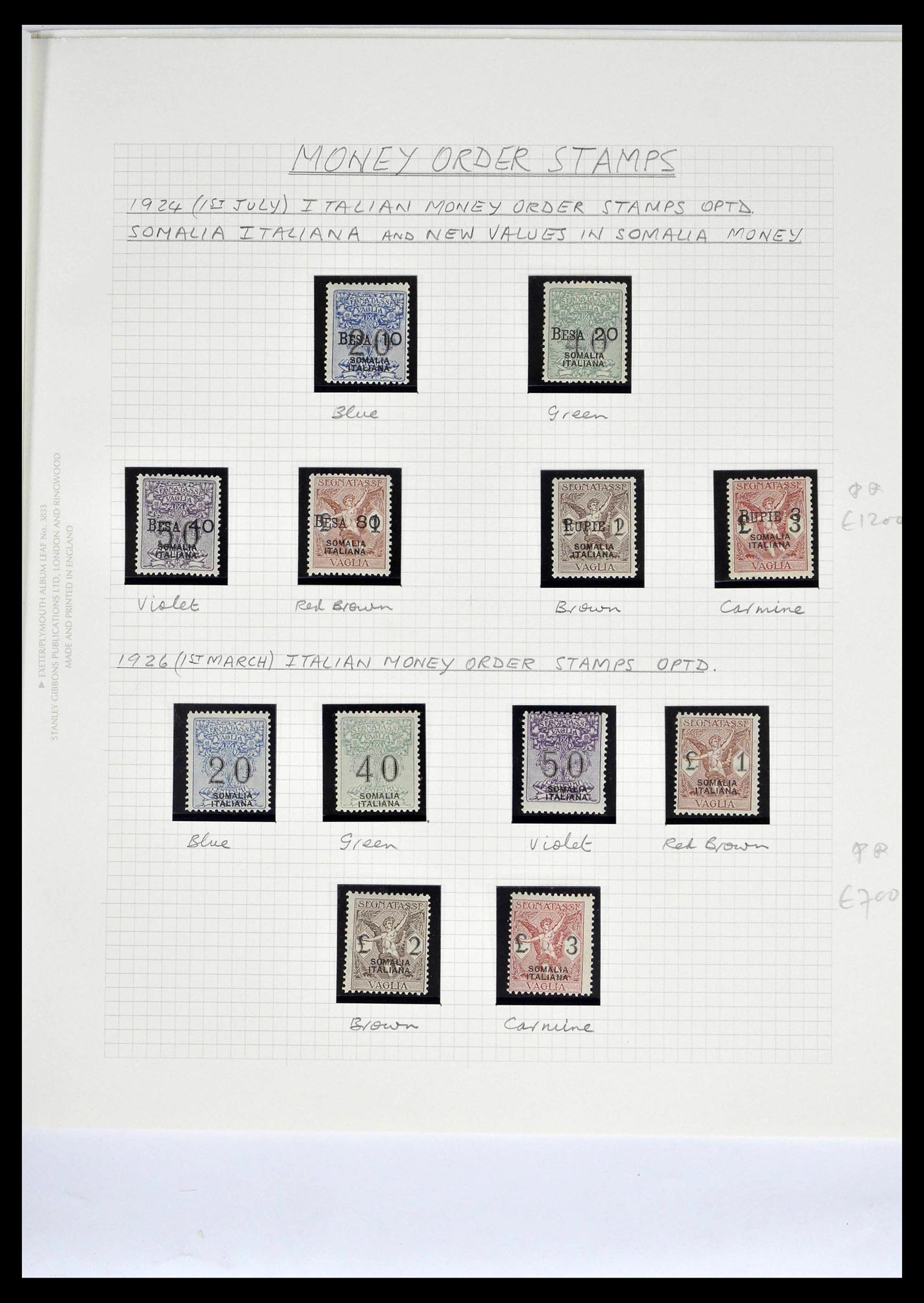 39058 0053 - Stamp collection 39058 Somalia complete 1903-1960.