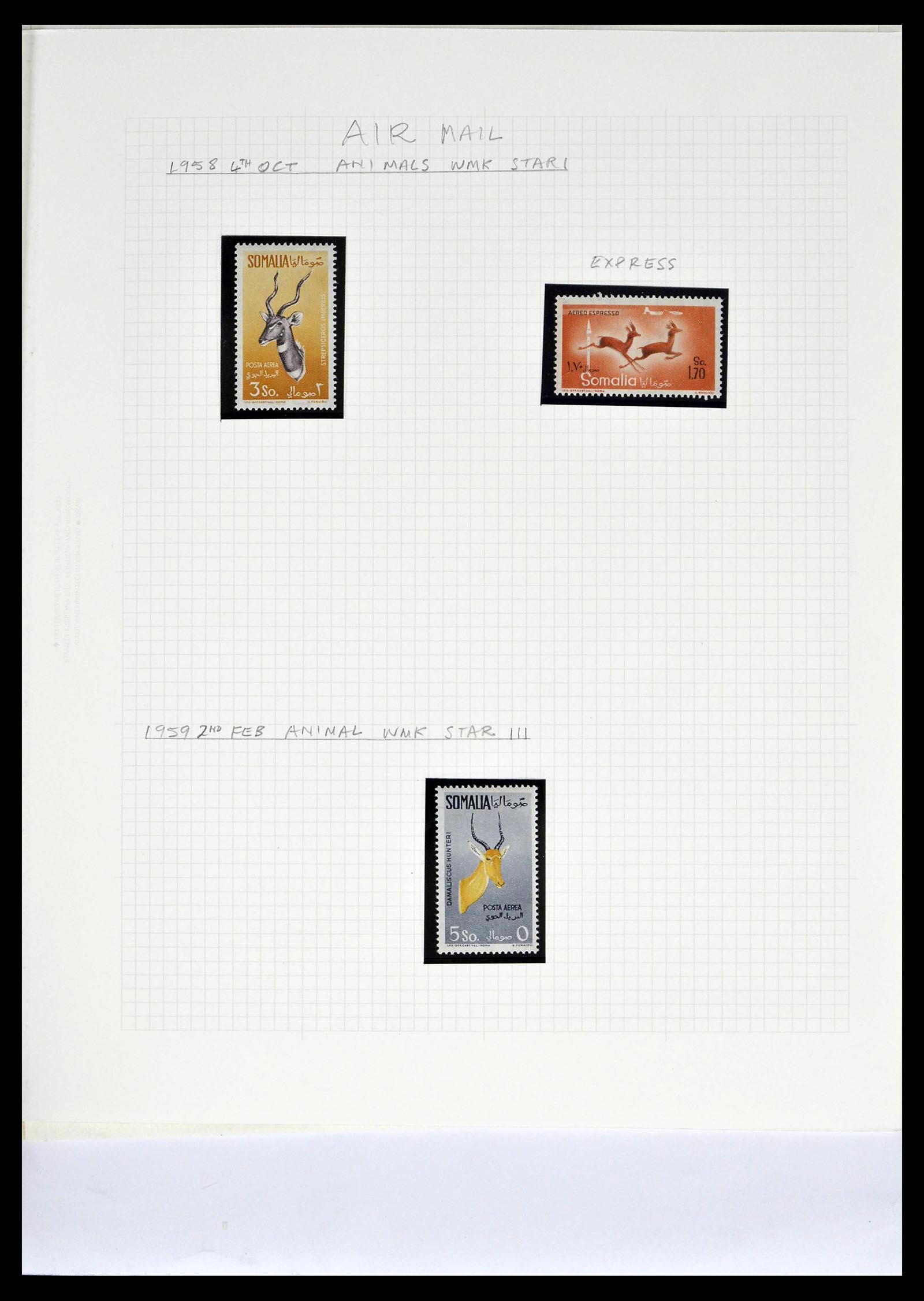 39058 0068 - Postzegelverzameling 39058 Somalië compleet 1903-1960.
