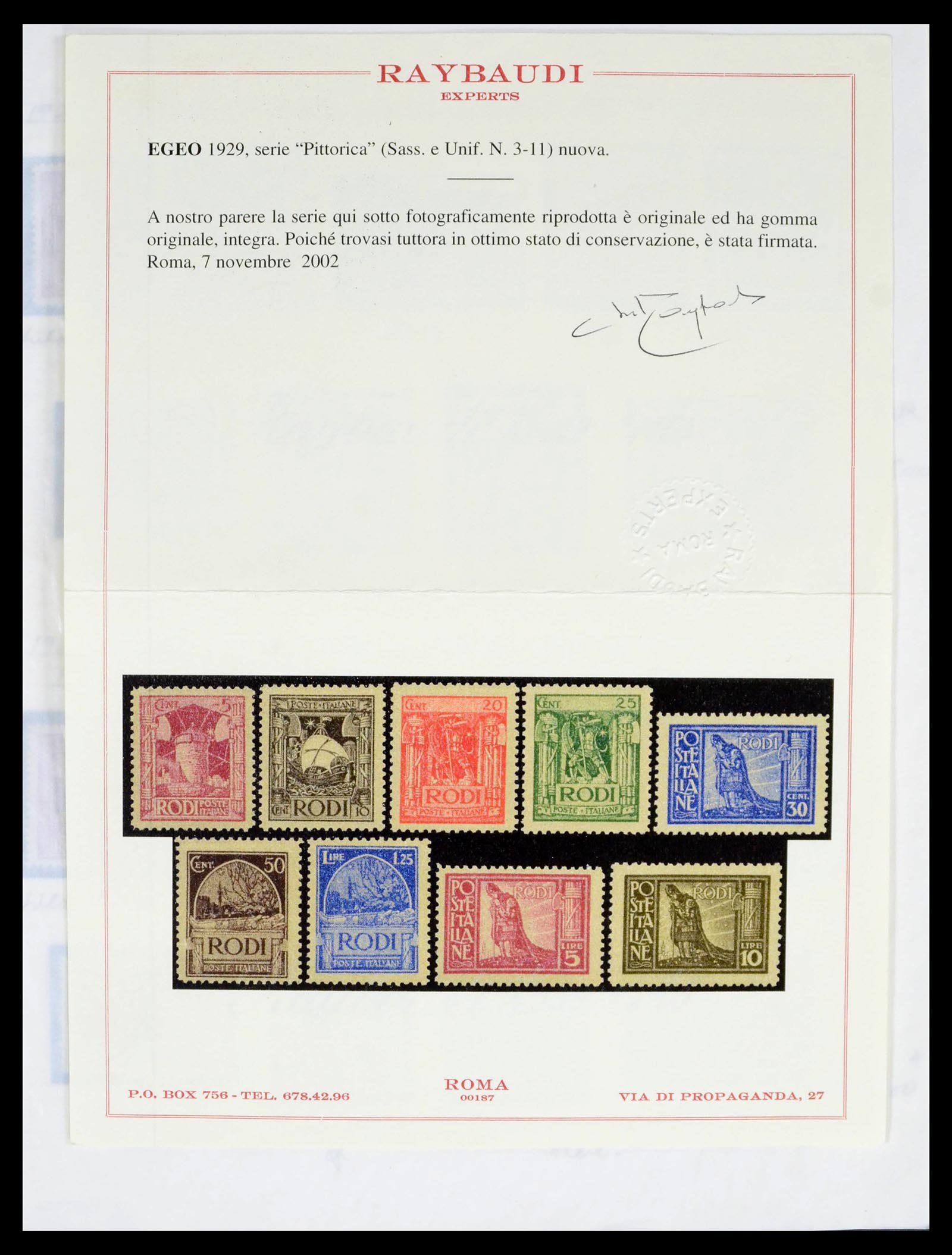 39064 0002 - Postzegelverzameling 39064 Italiaanse Egeïsche eilanden compleet 1912