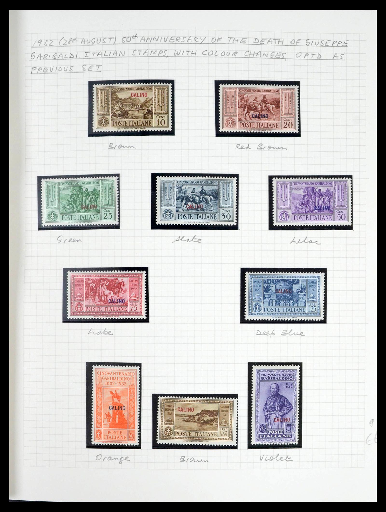39064 0032 - Postzegelverzameling 39064 Italiaanse Egeïsche eilanden compleet 1912