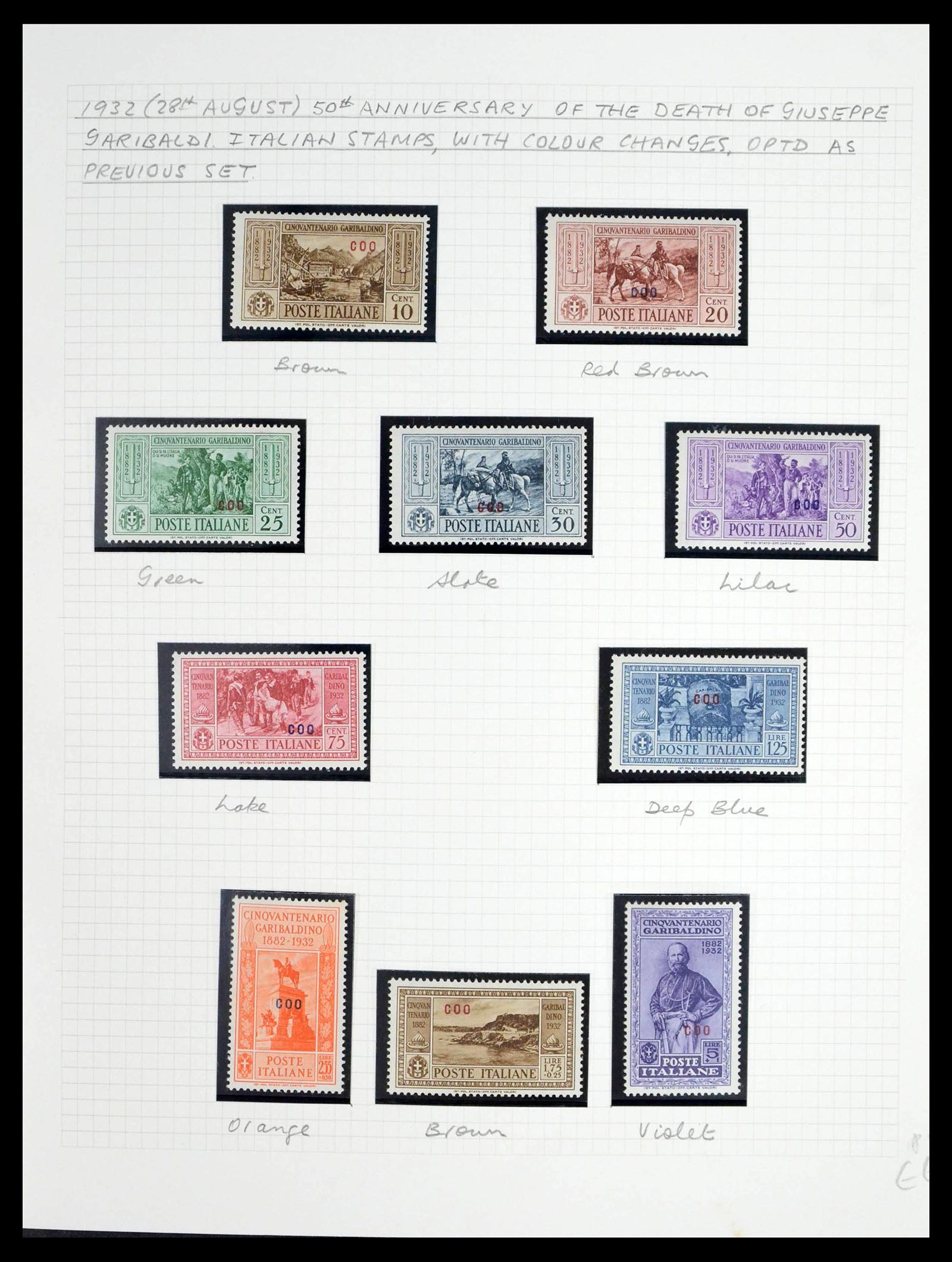 39064 0041 - Postzegelverzameling 39064 Italiaanse Egeïsche eilanden compleet 1912