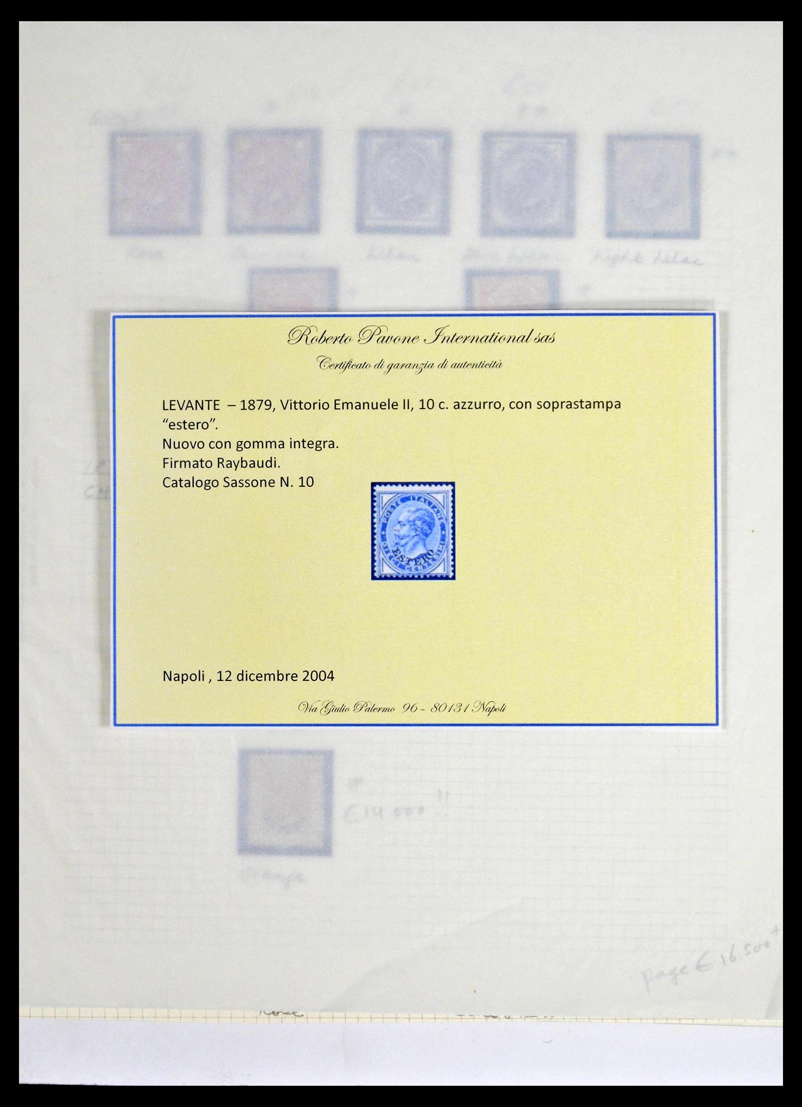 39065 0003 - Stamp collection 39065 Italian Levant 1874-1922.