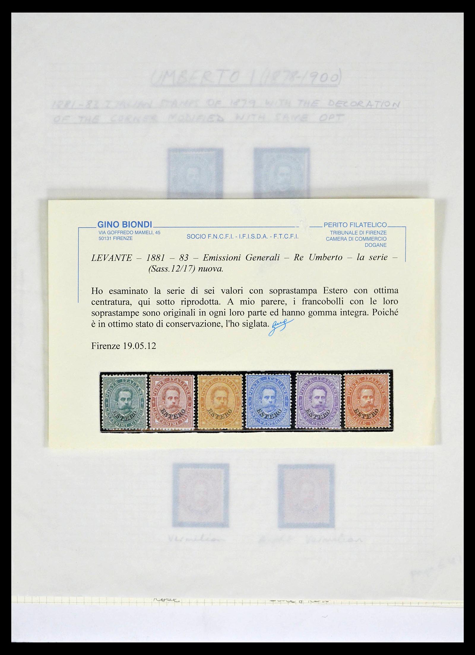 39065 0005 - Stamp collection 39065 Italian Levant 1874-1922.