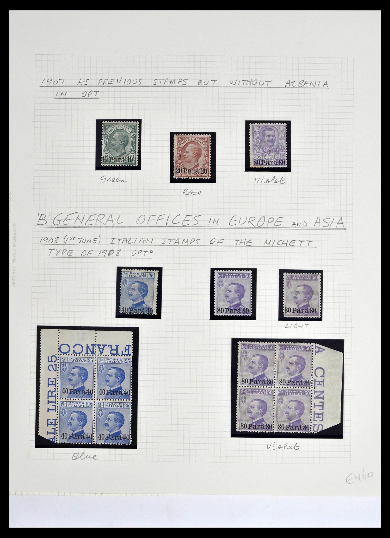 39065 0010 - Stamp collection 39065 Italian Levant 1874-1922.