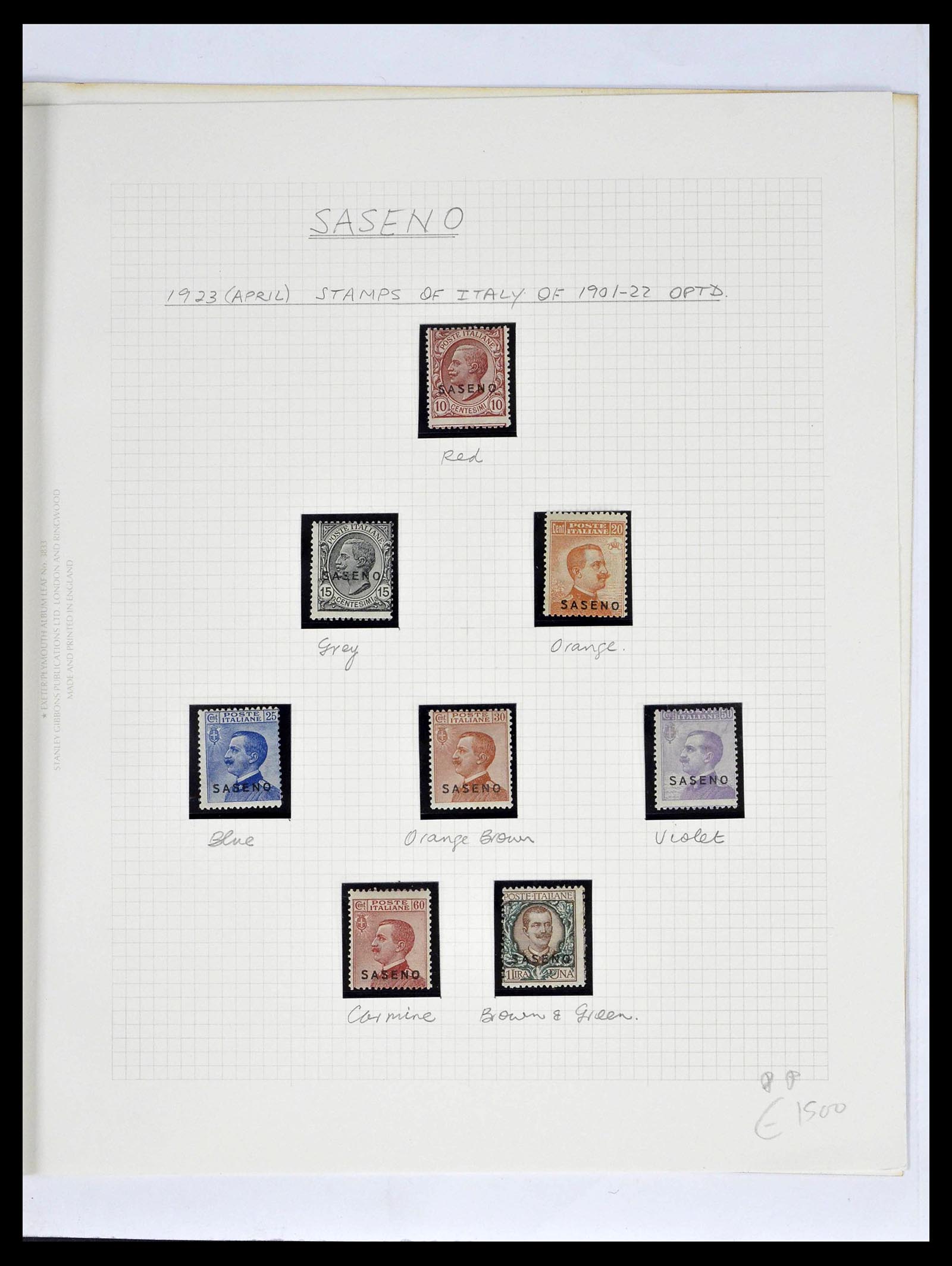 39065 0035 - Stamp collection 39065 Italian Levant 1874-1922.
