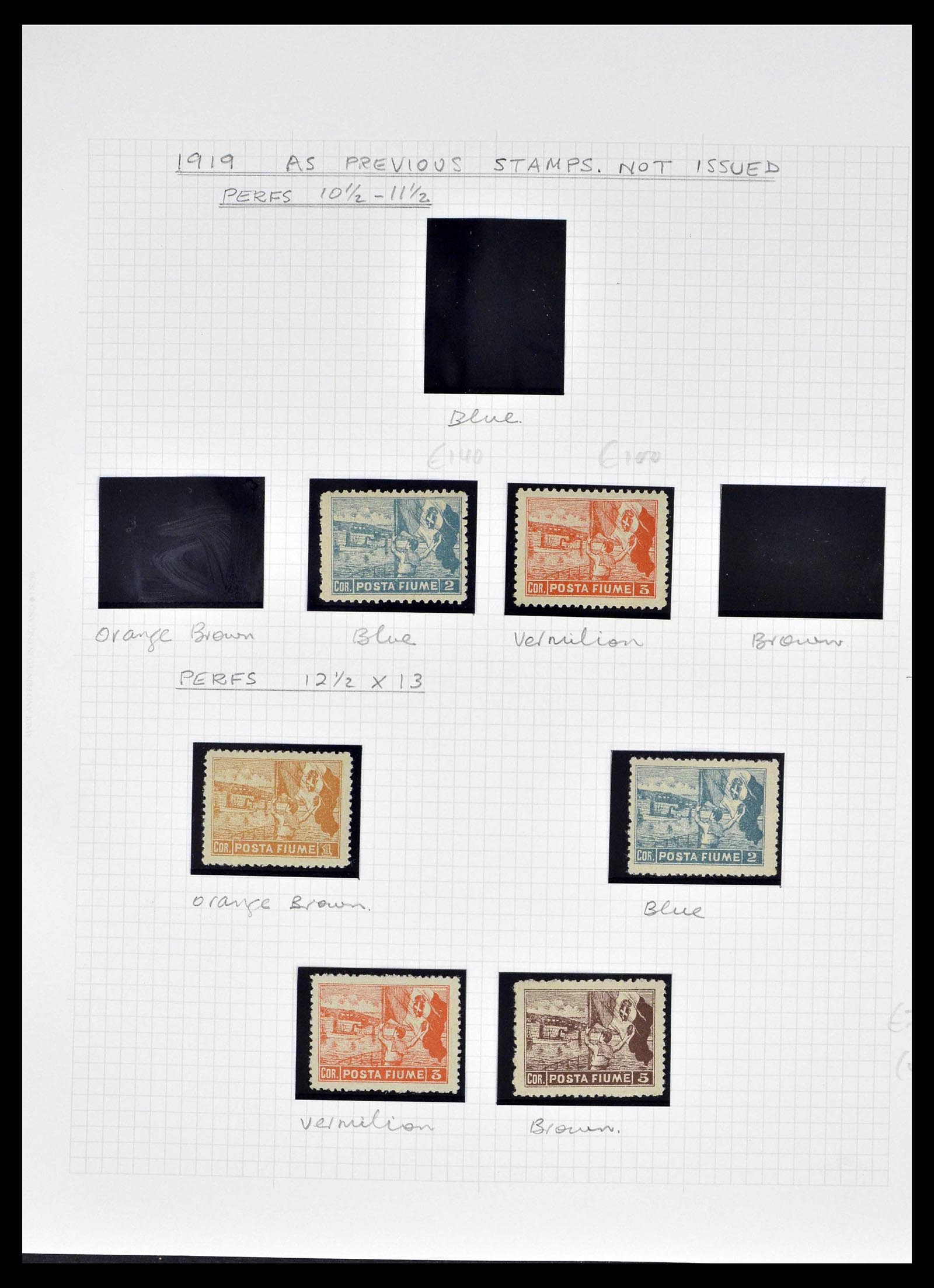 39067 0010 - Postzegelverzameling 39067 Fiume 1918-1924.