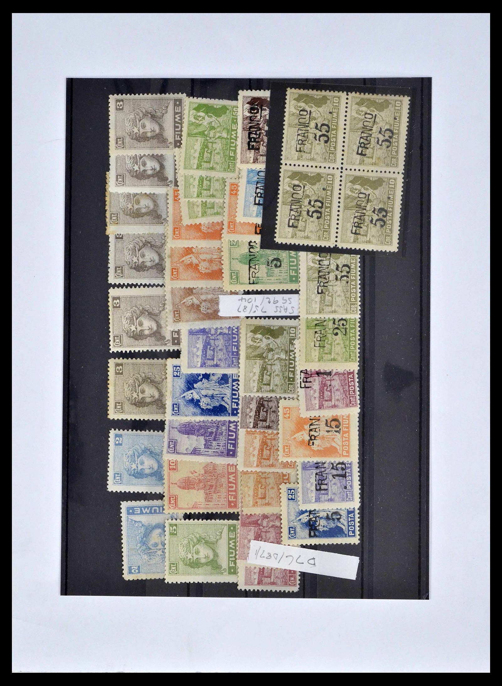 39067 0036 - Postzegelverzameling 39067 Fiume 1918-1924.