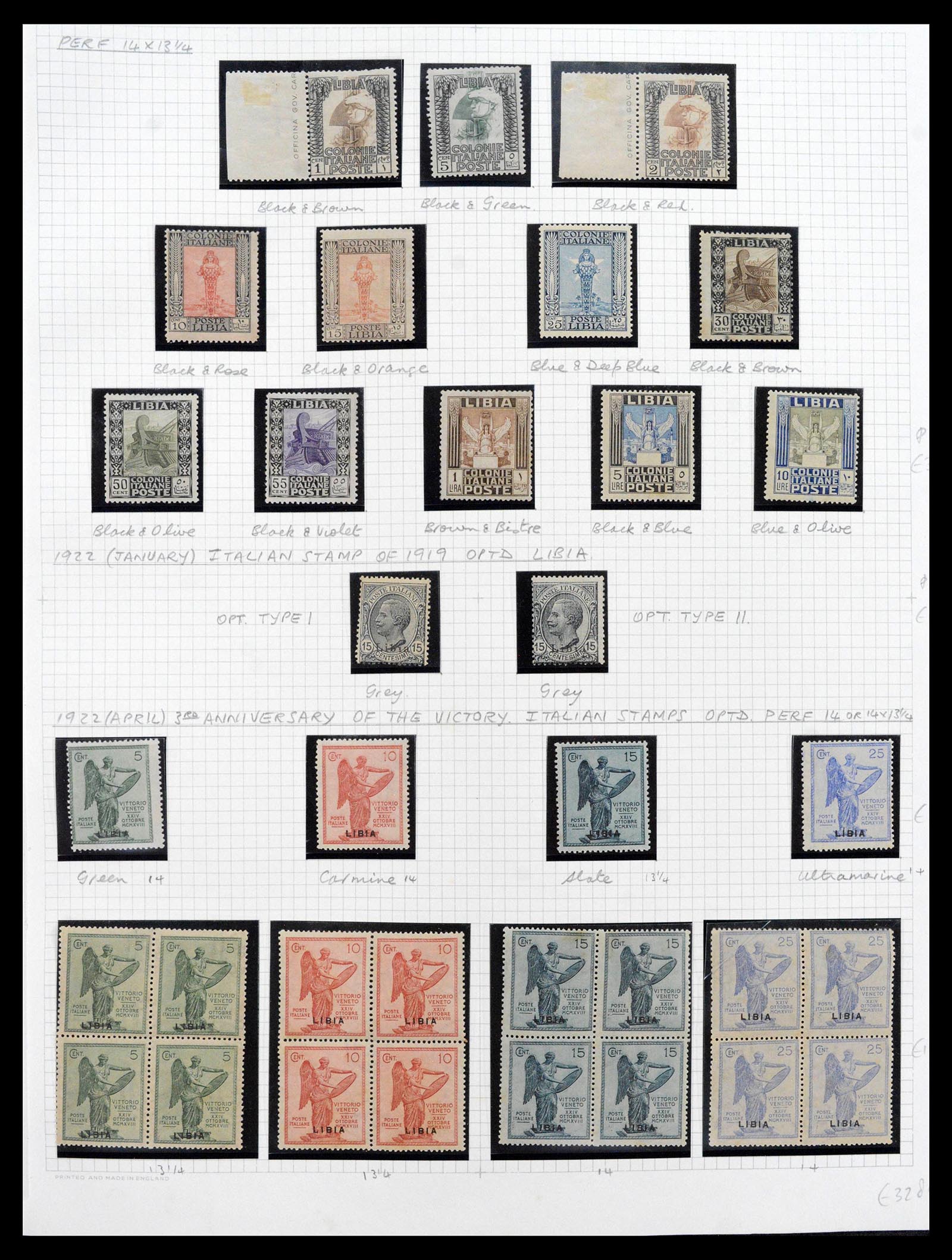 39068 0006 - Stamp collection 39068 Libya complete 1912-1969.