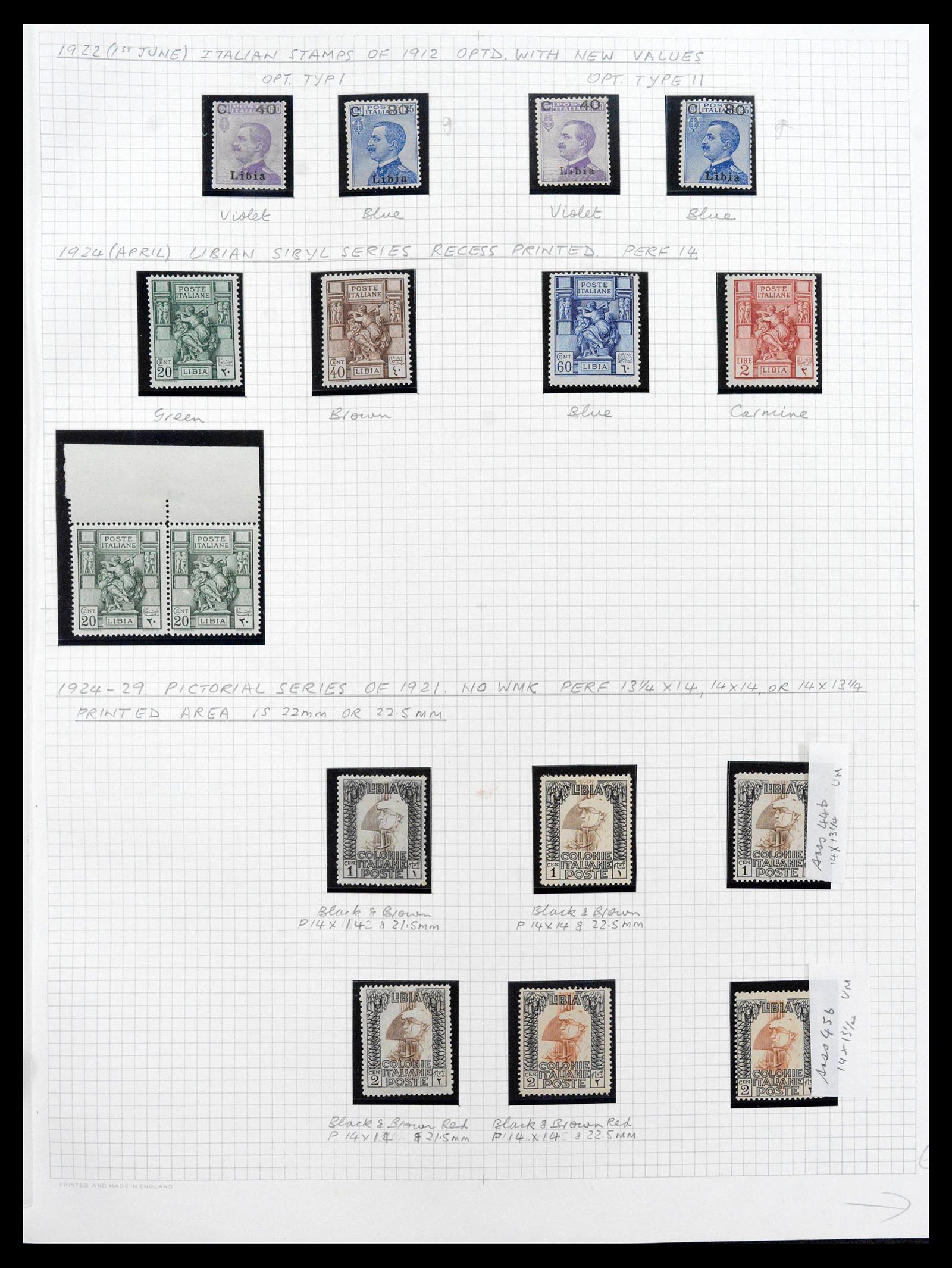 39068 0008 - Stamp collection 39068 Libya complete 1912-1969.