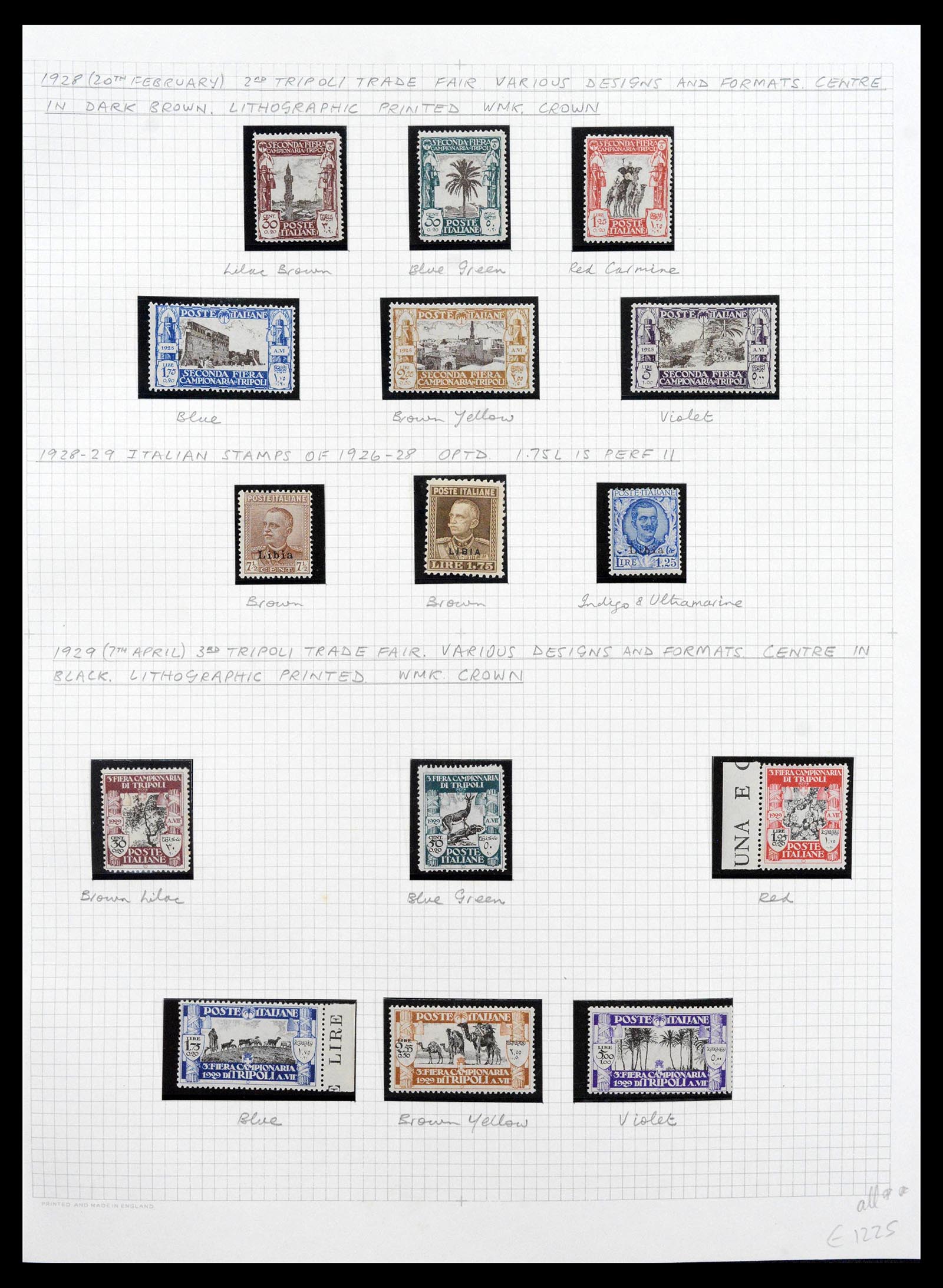 39068 0012 - Stamp collection 39068 Libya complete 1912-1969.