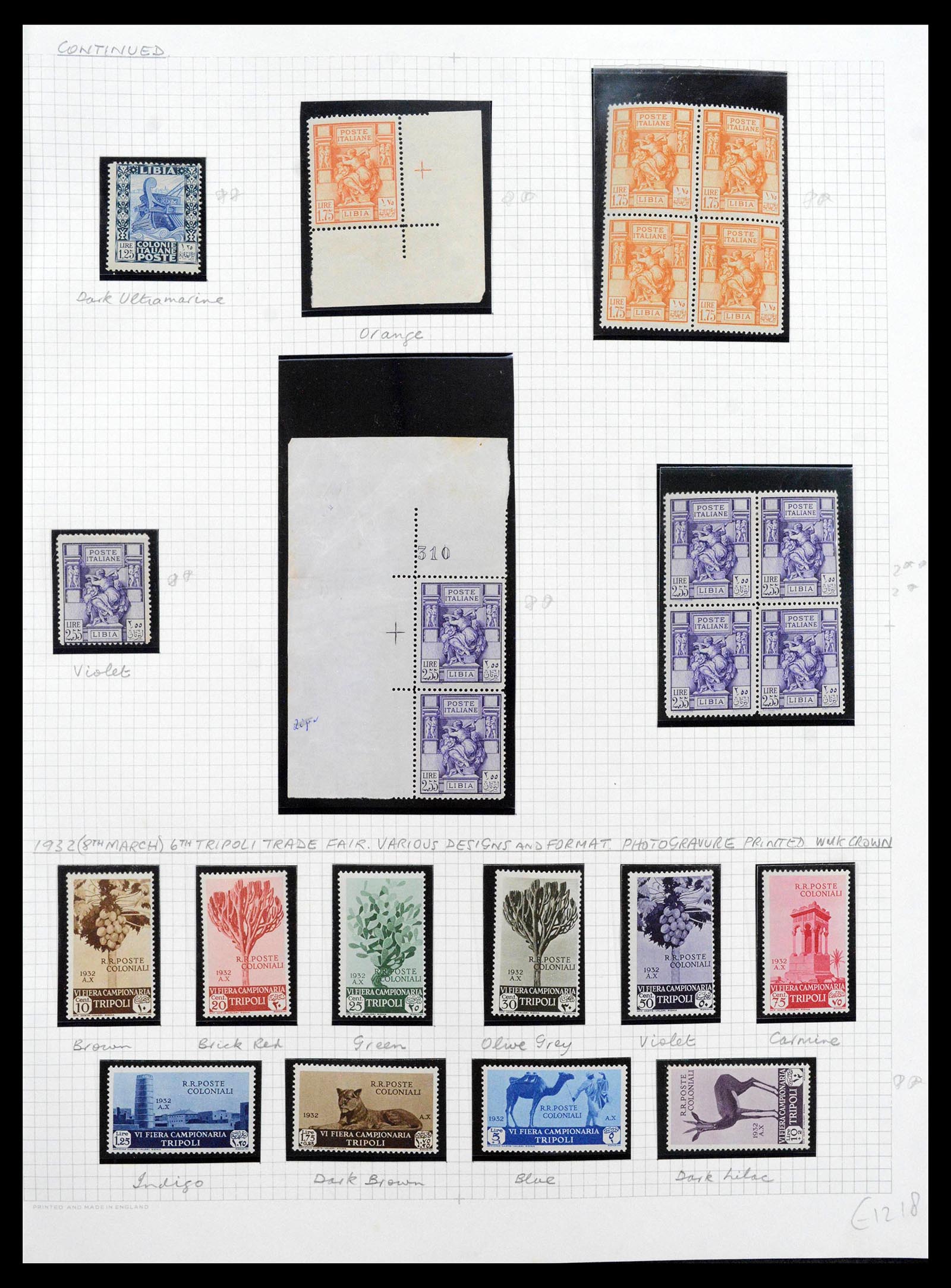 39068 0014 - Stamp collection 39068 Libya complete 1912-1969.