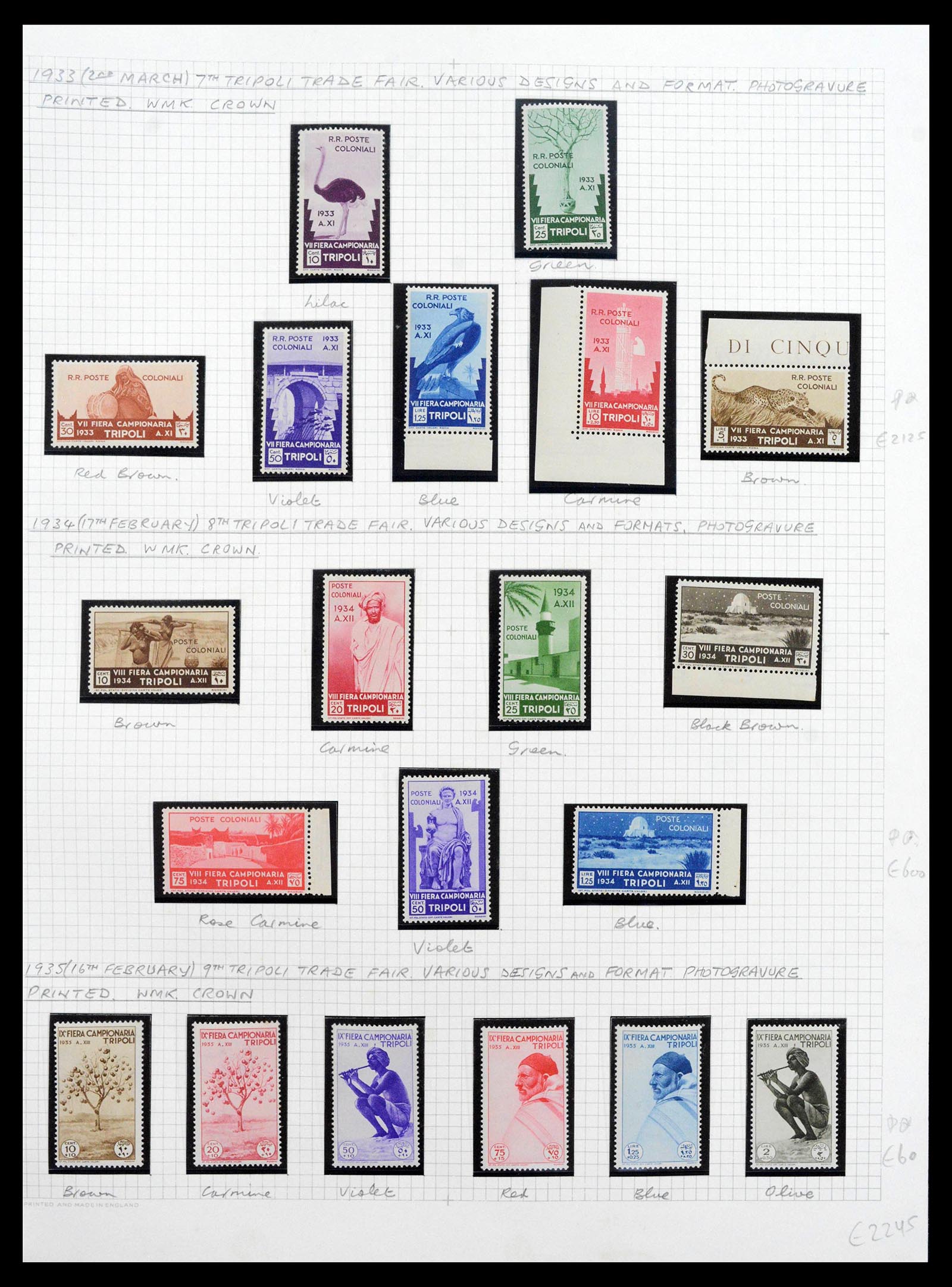 39068 0015 - Stamp collection 39068 Libya complete 1912-1969.