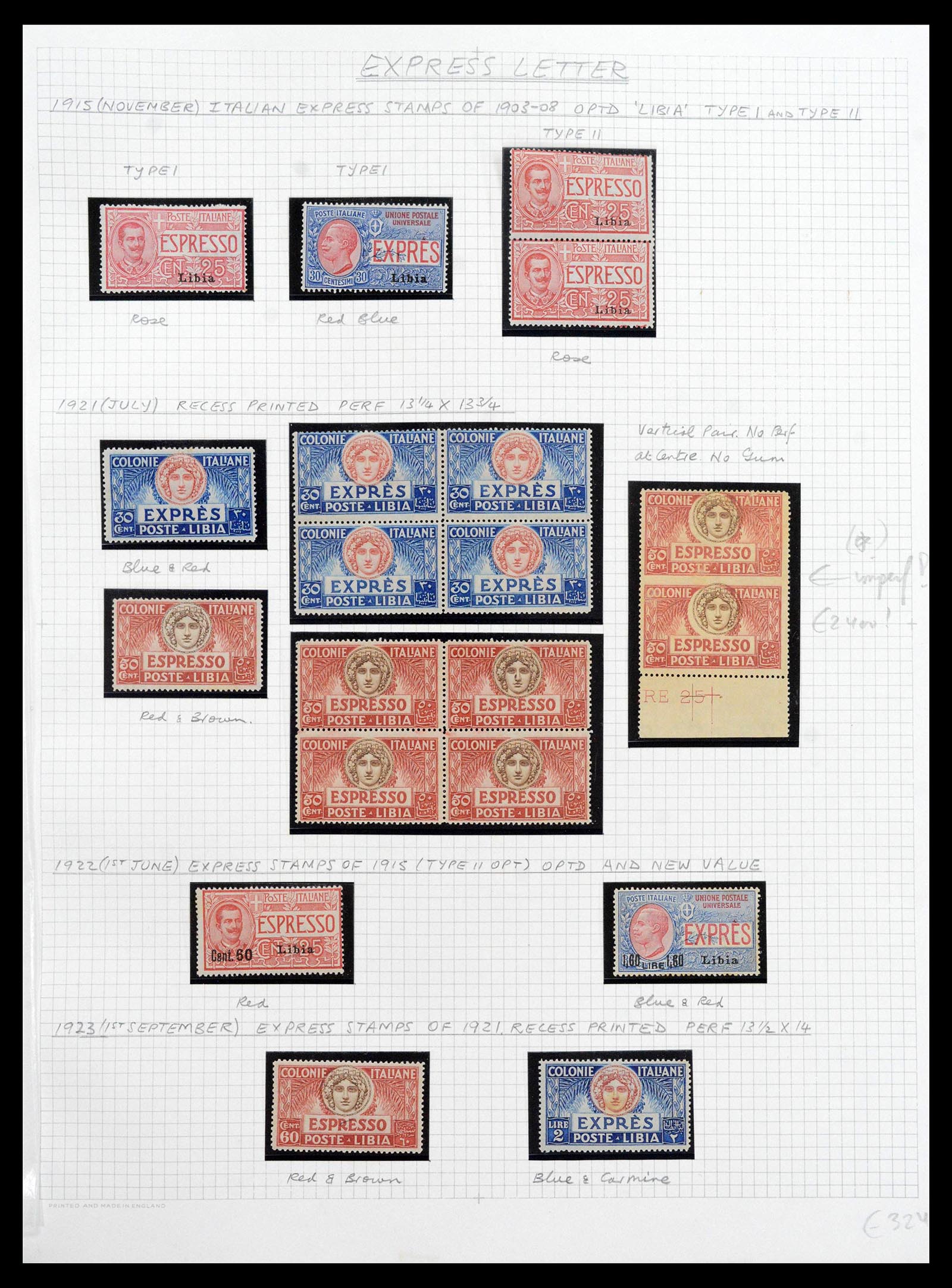 39068 0028 - Stamp collection 39068 Libya complete 1912-1969.