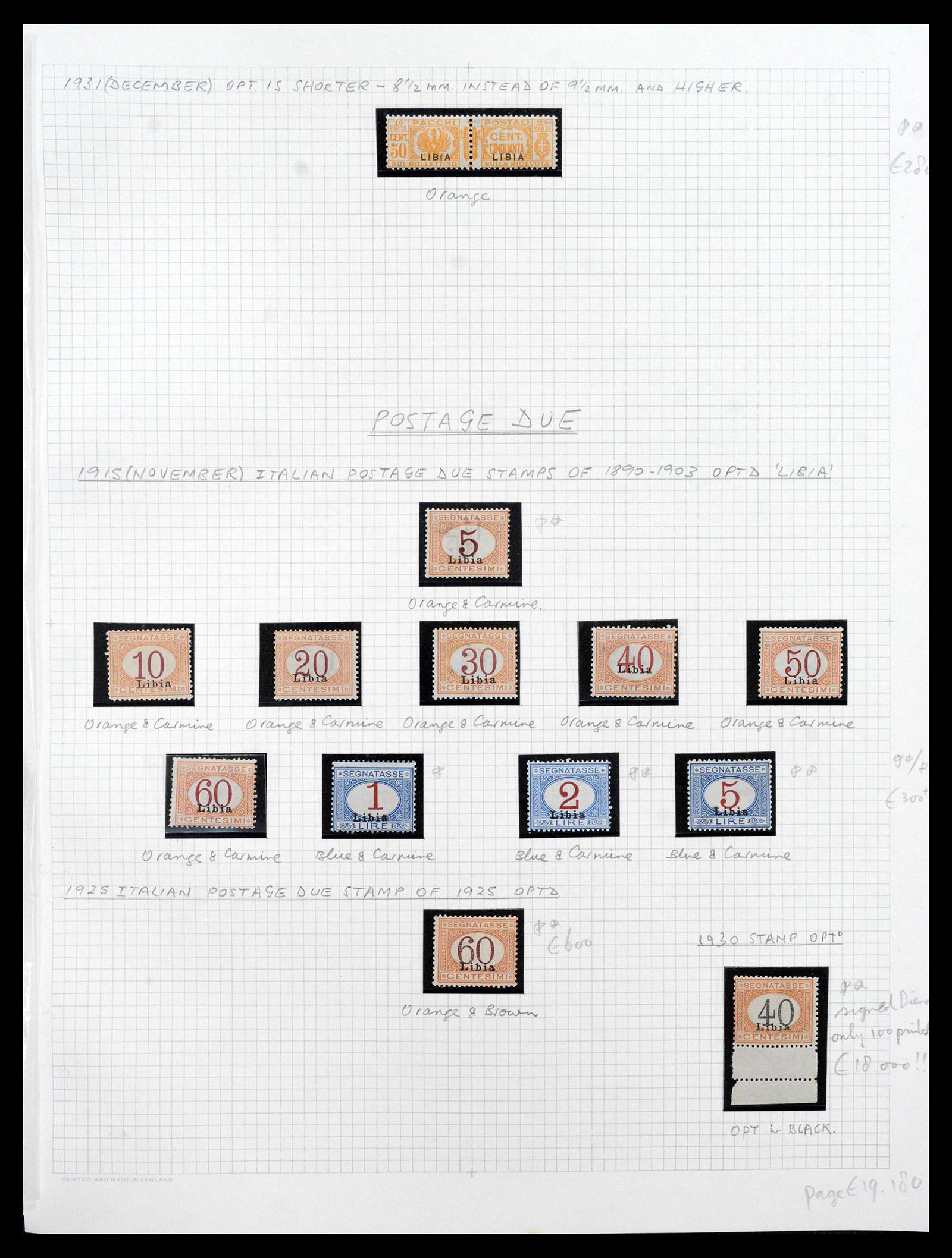 39068 0035 - Stamp collection 39068 Libya complete 1912-1969.