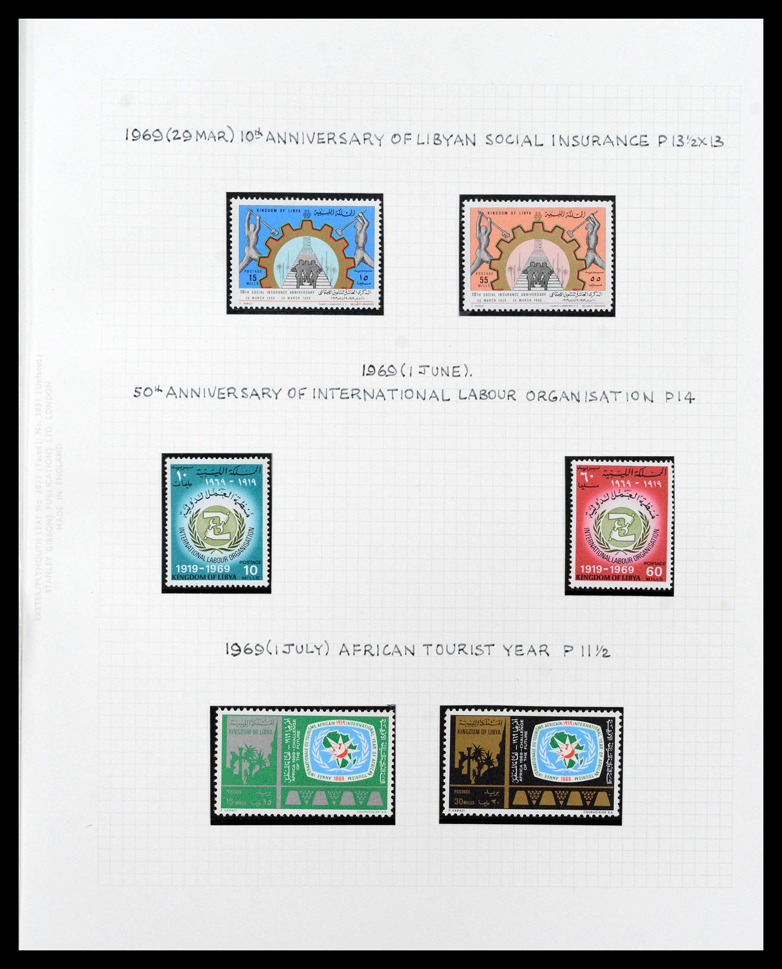 39068 0084 - Postzegelverzameling 39068 Libië compleet 1912-1969.