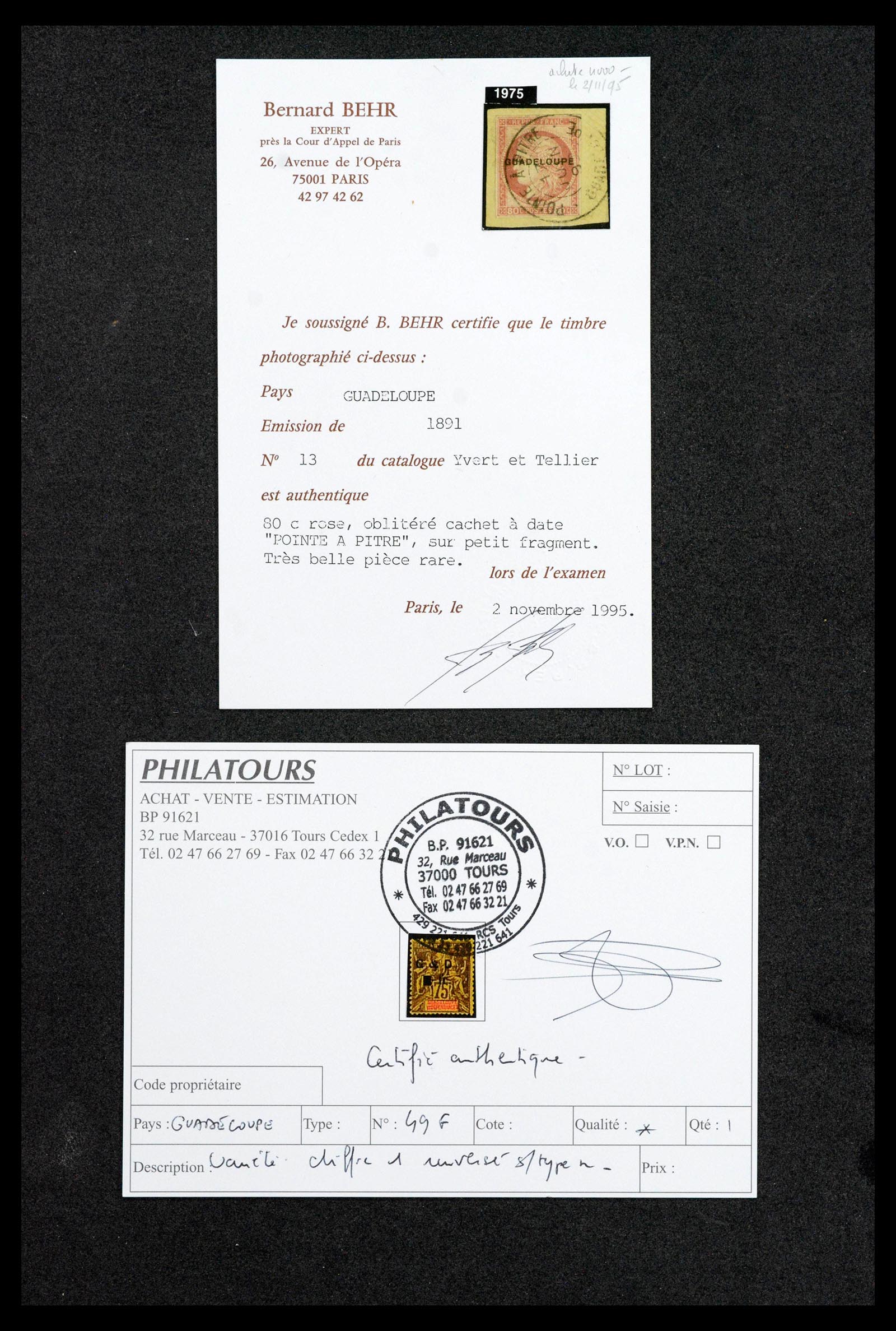 39081 0001 - Postzegelverzameling 39081 Guadeloupe speciaalverzameling 1878-1947.