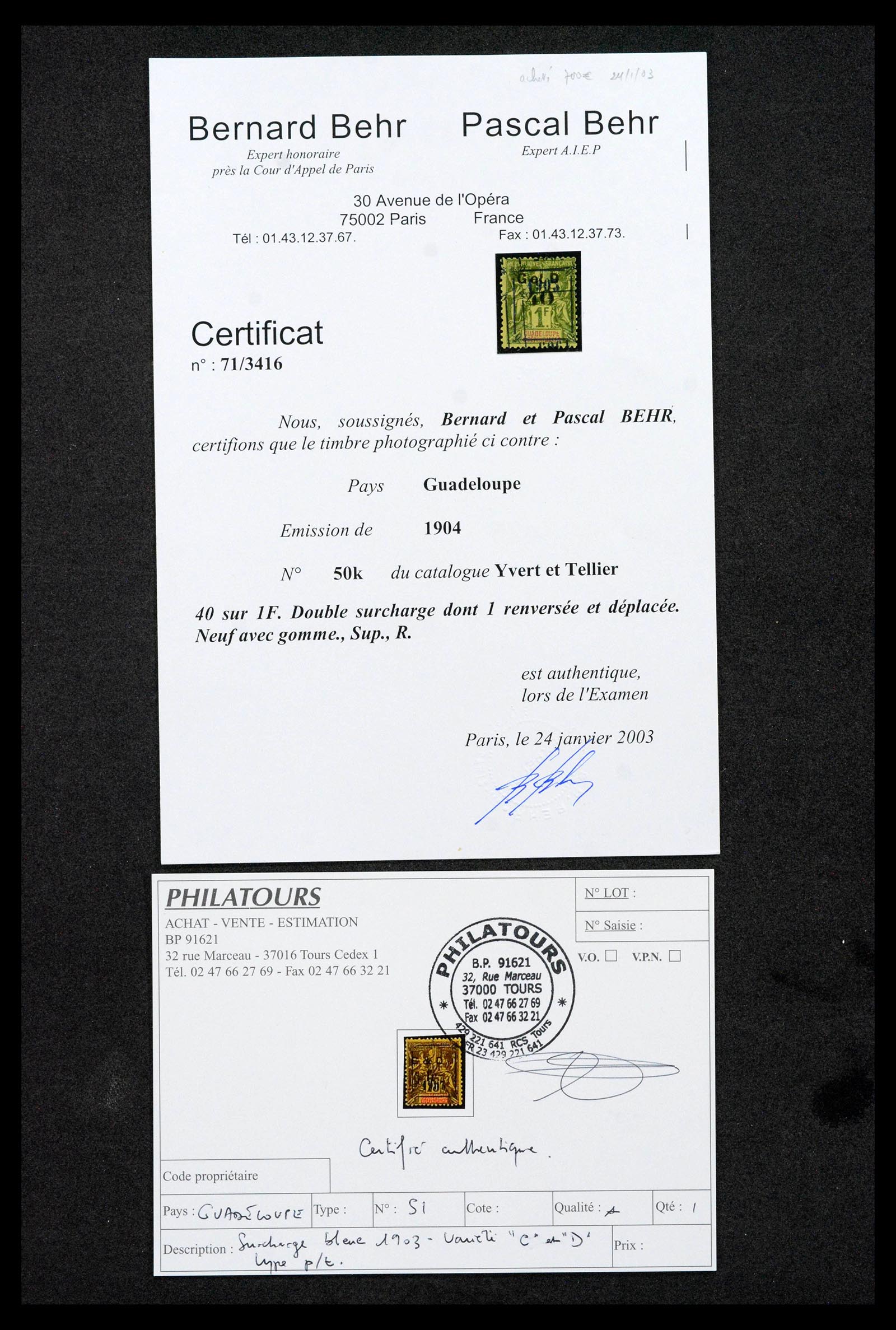 39081 0002 - Postzegelverzameling 39081 Guadeloupe speciaalverzameling 1878-1947.