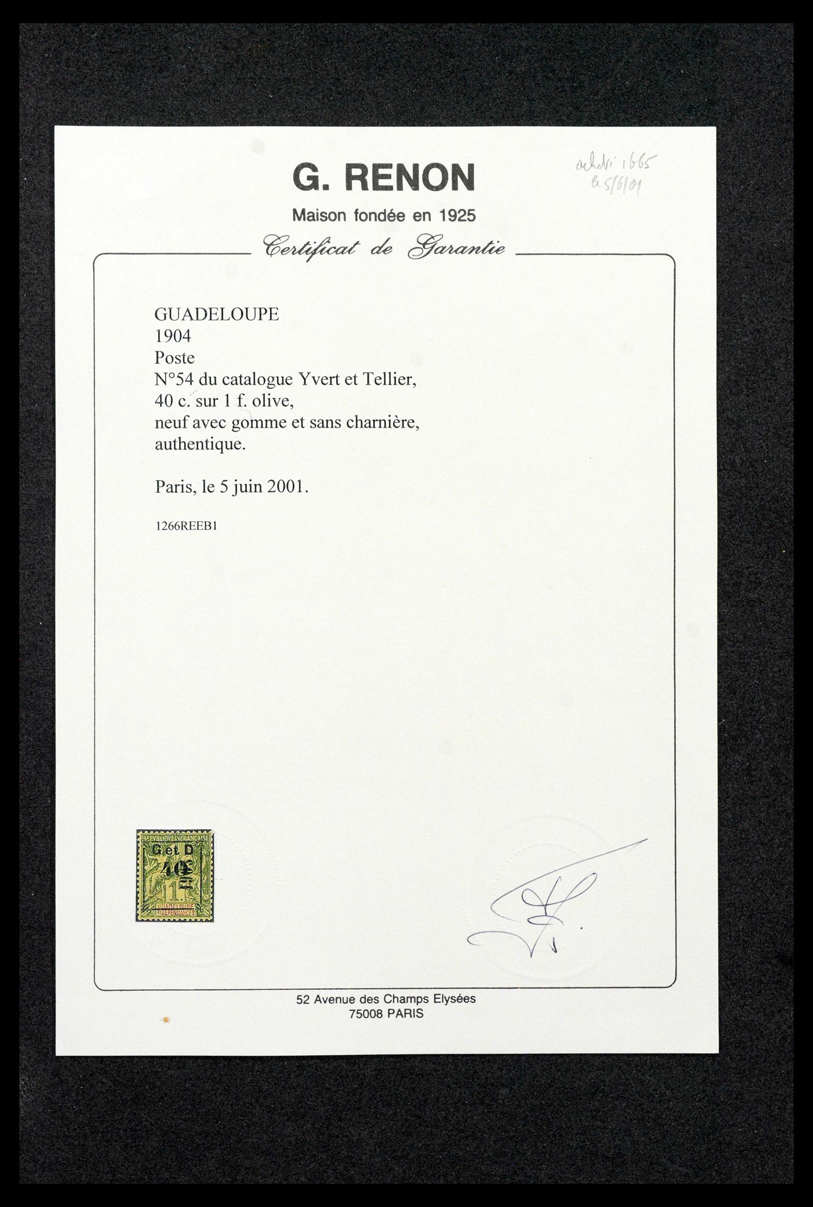 39081 0006 - Postzegelverzameling 39081 Guadeloupe speciaalverzameling 1878-1947.