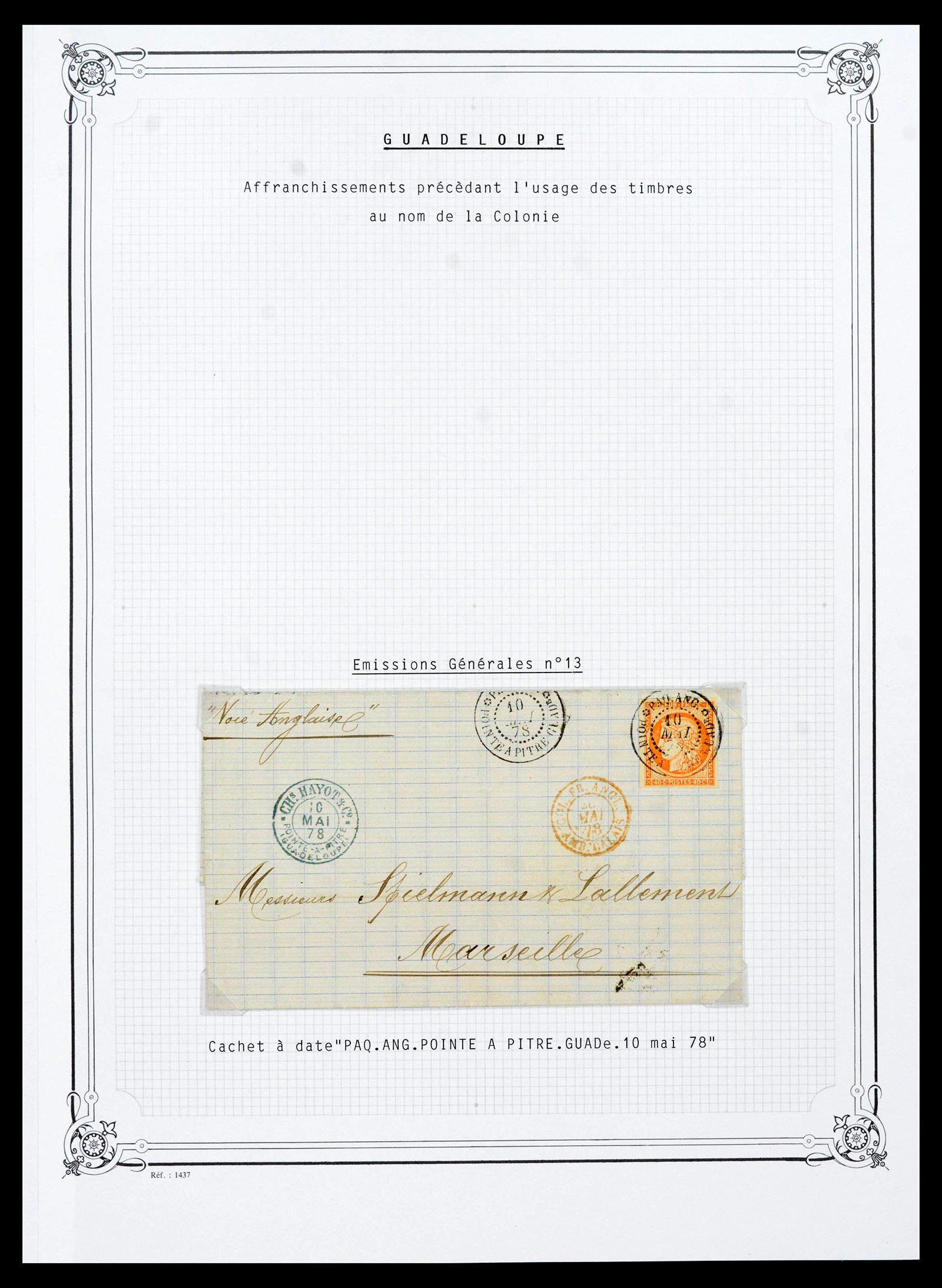 39081 0009 - Postzegelverzameling 39081 Guadeloupe speciaalverzameling 1878-1947.