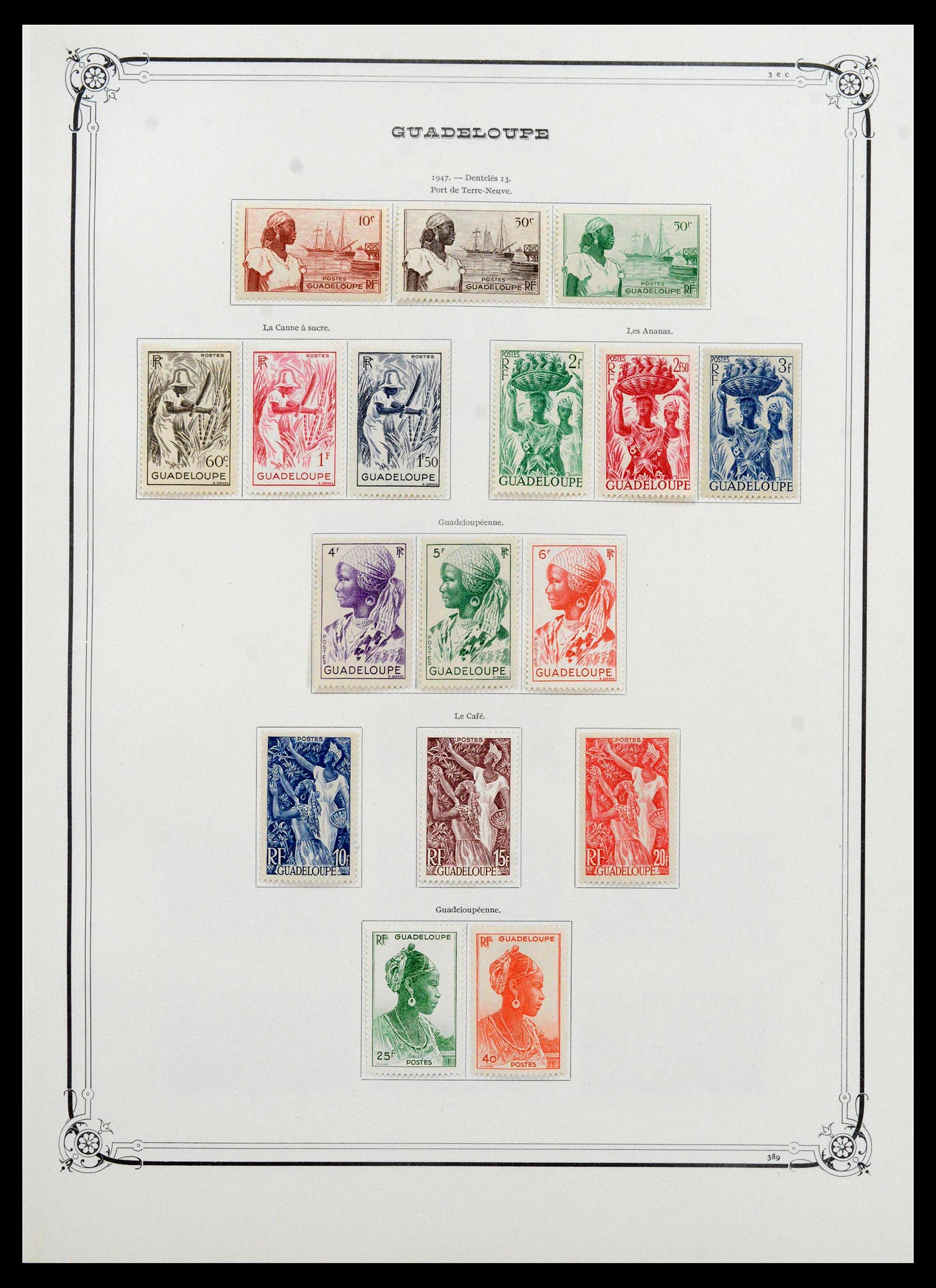 39081 0024 - Stamp collection 39081 Guadeloupe specialised collection 1878-1947.