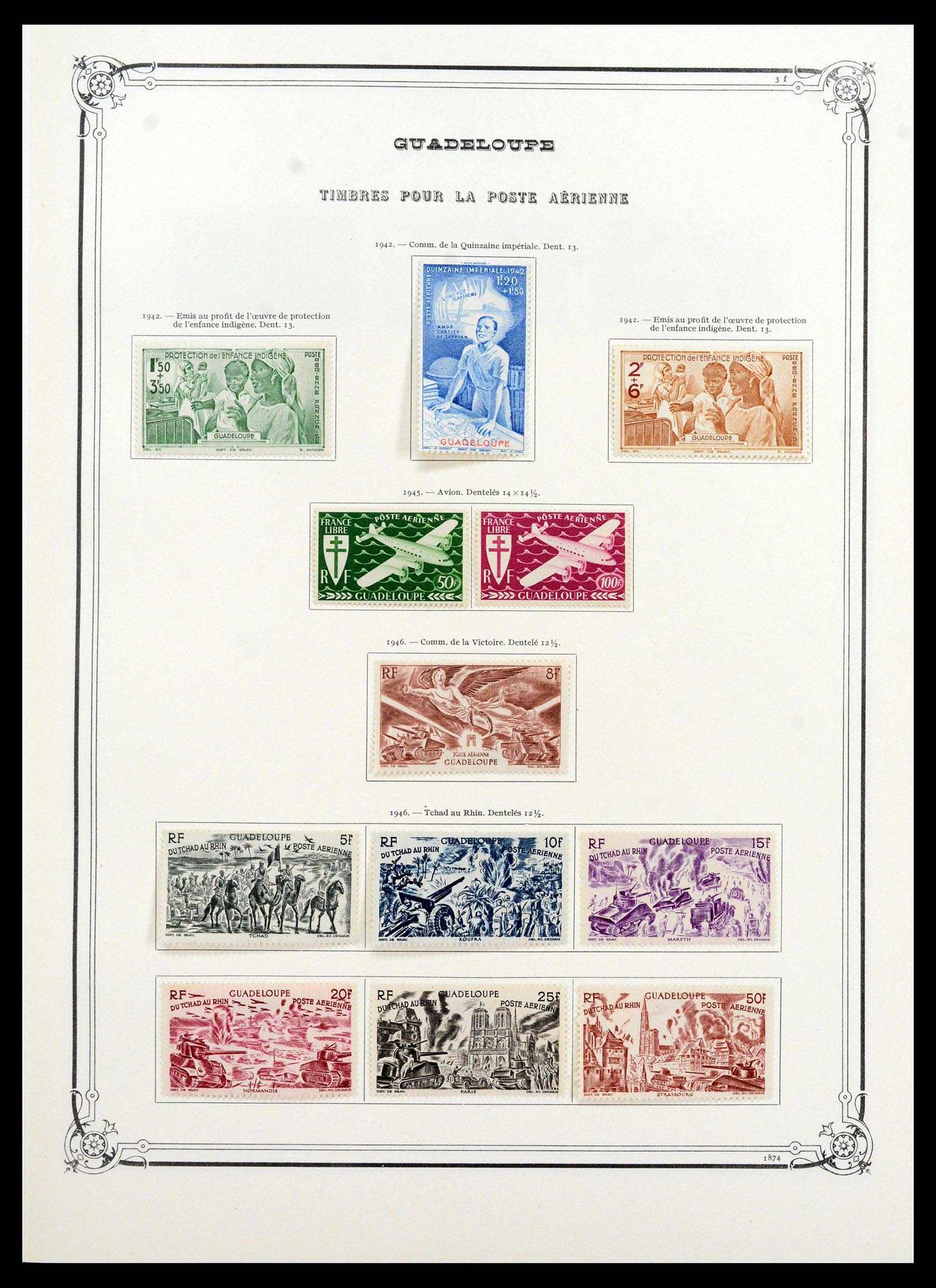 39081 0025 - Stamp collection 39081 Guadeloupe specialised collection 1878-1947.