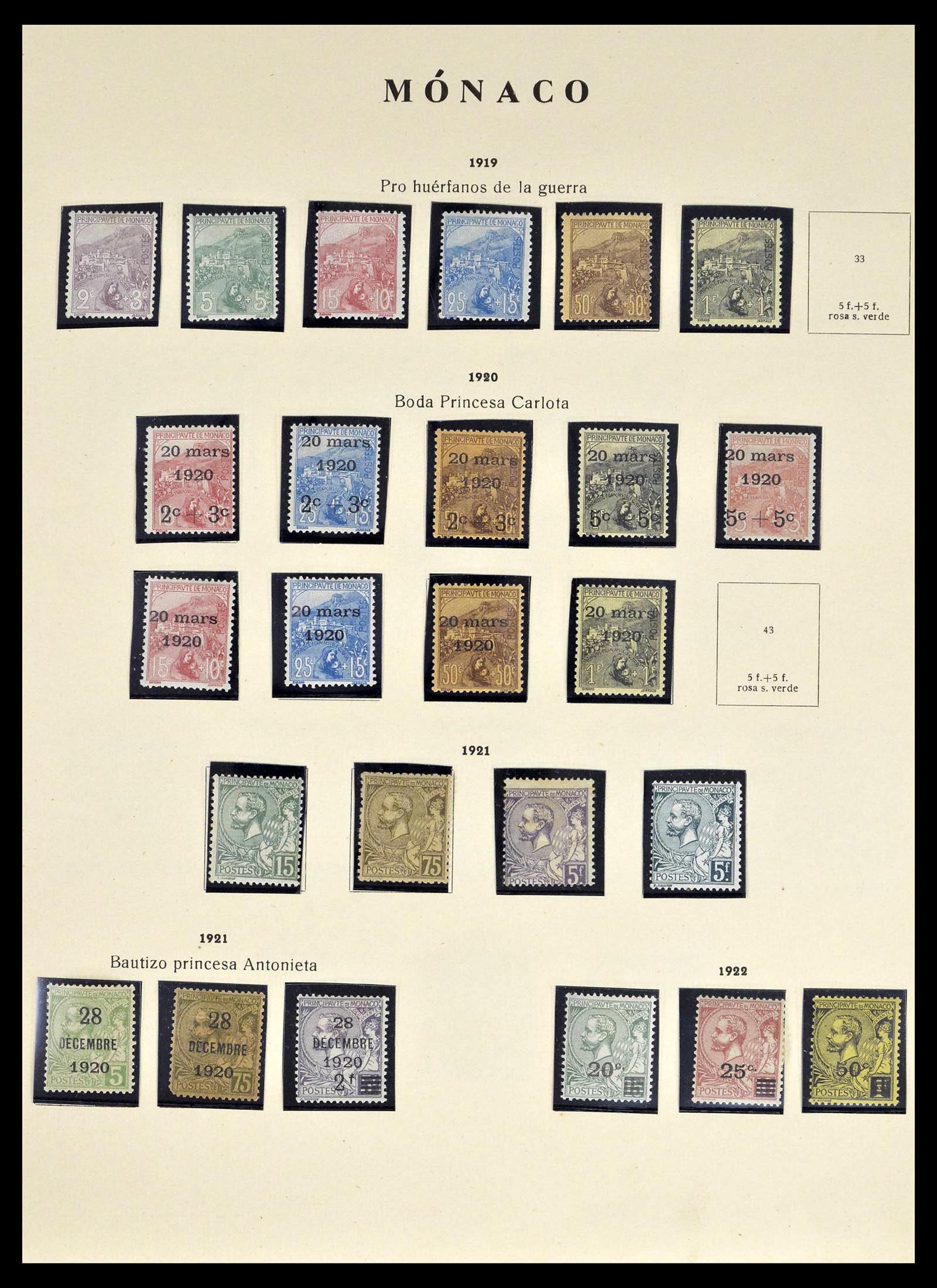 39082 0002 - Stamp collection 39082 Monaco 1885-1964.