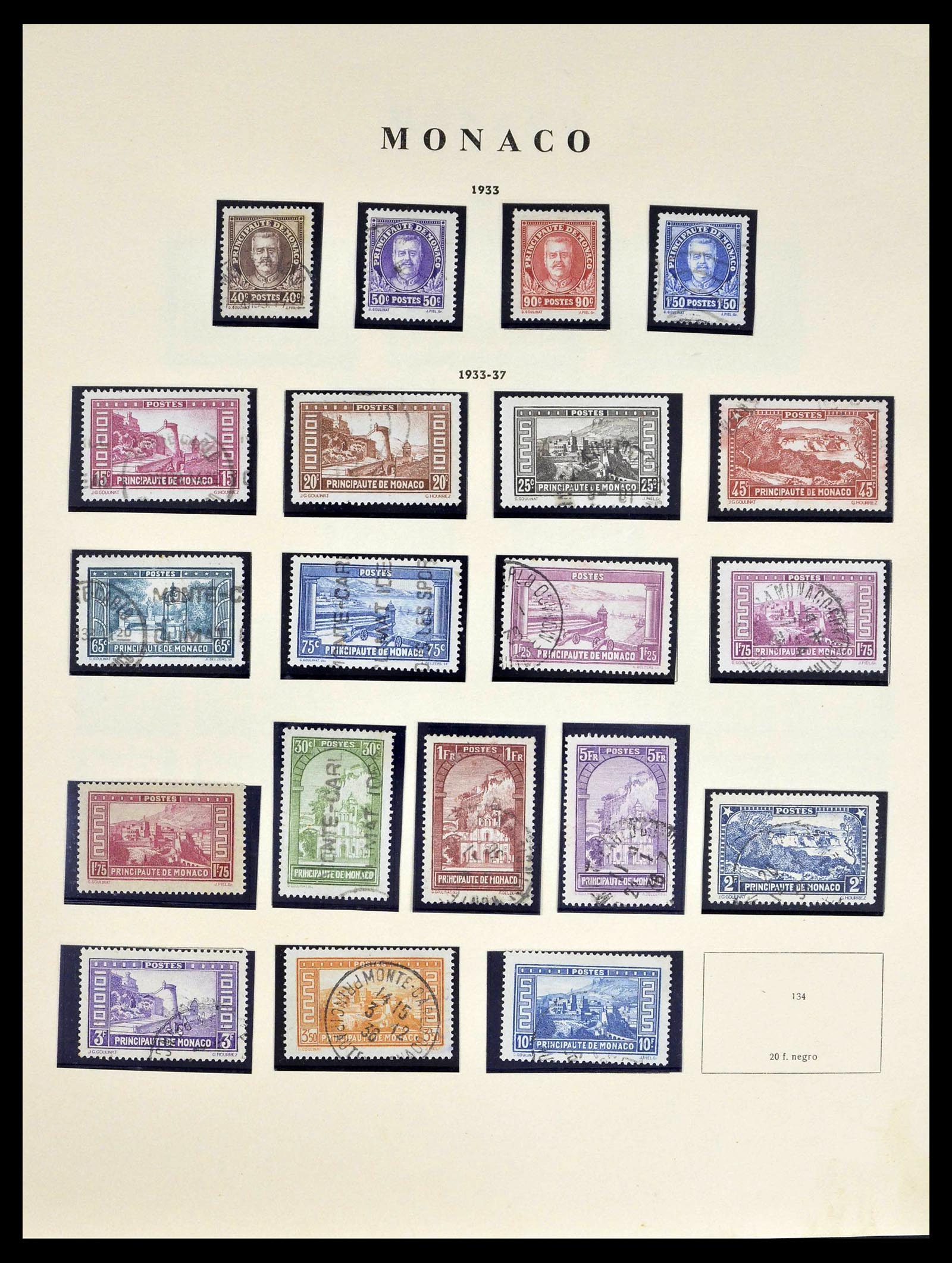 39082 0006 - Stamp collection 39082 Monaco 1885-1964.