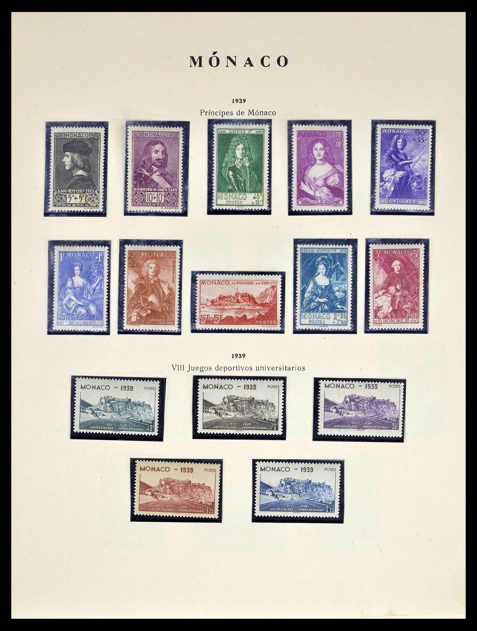 39082 0010 - Stamp collection 39082 Monaco 1885-1964.