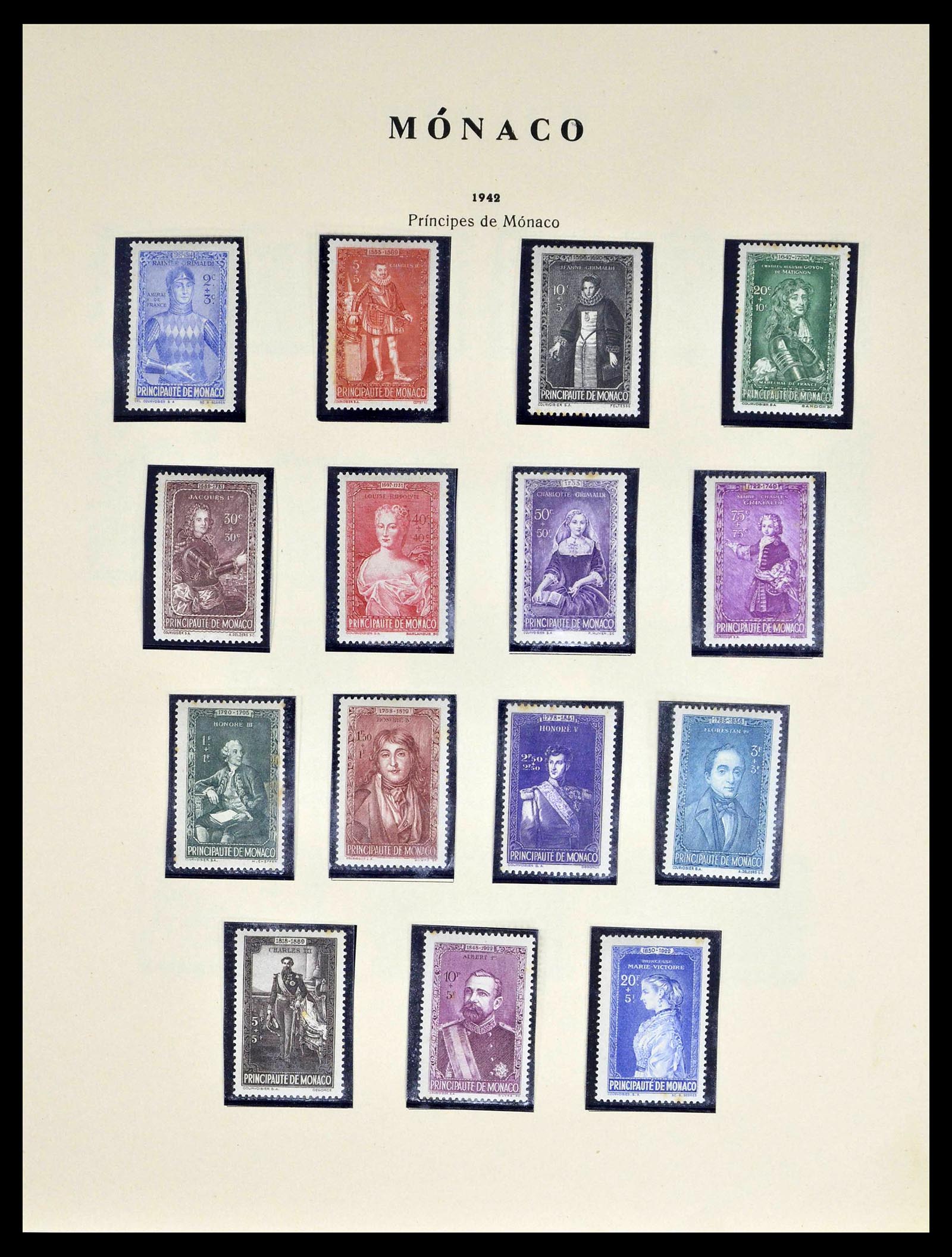 39082 0013 - Stamp collection 39082 Monaco 1885-1964.