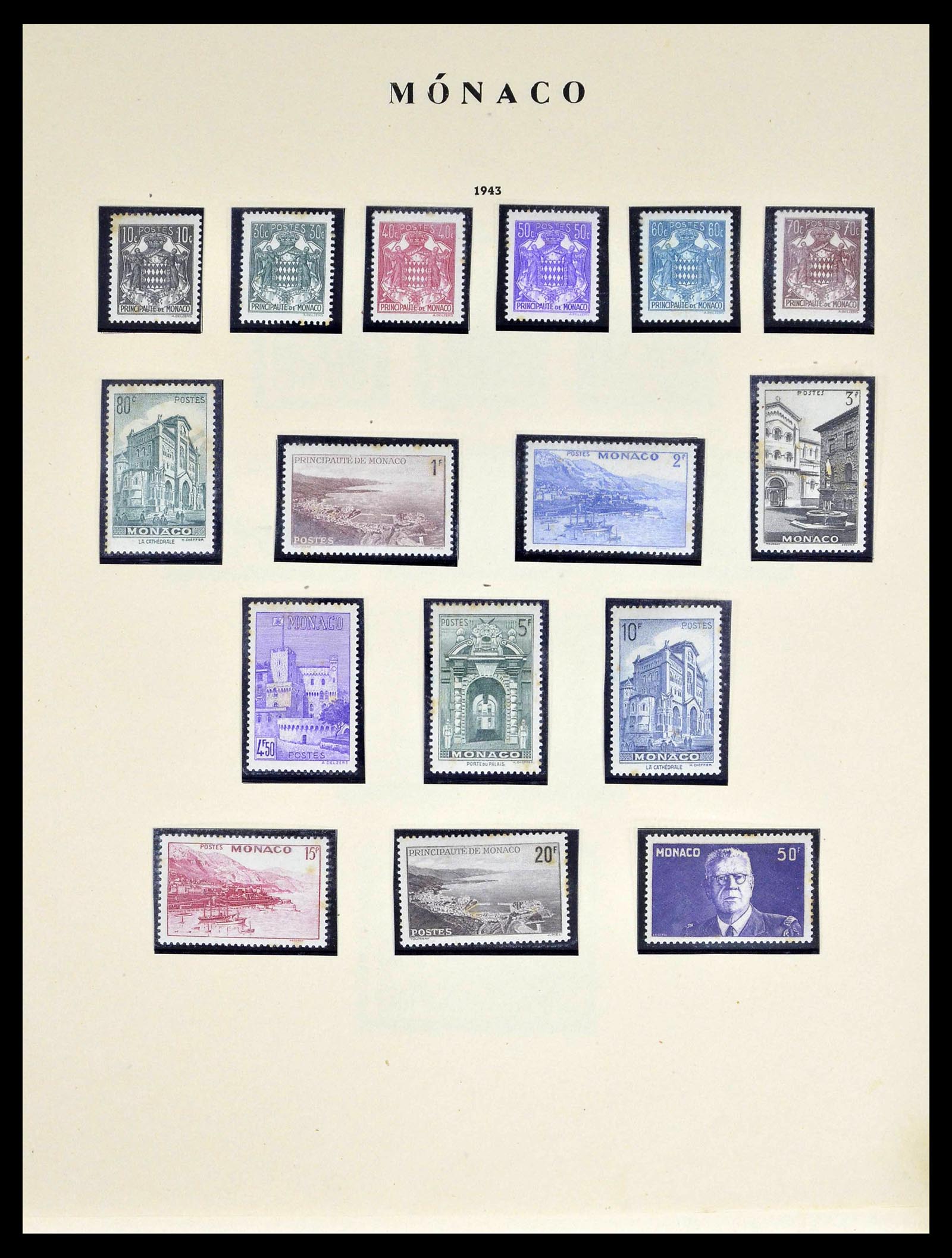 39082 0014 - Stamp collection 39082 Monaco 1885-1964.