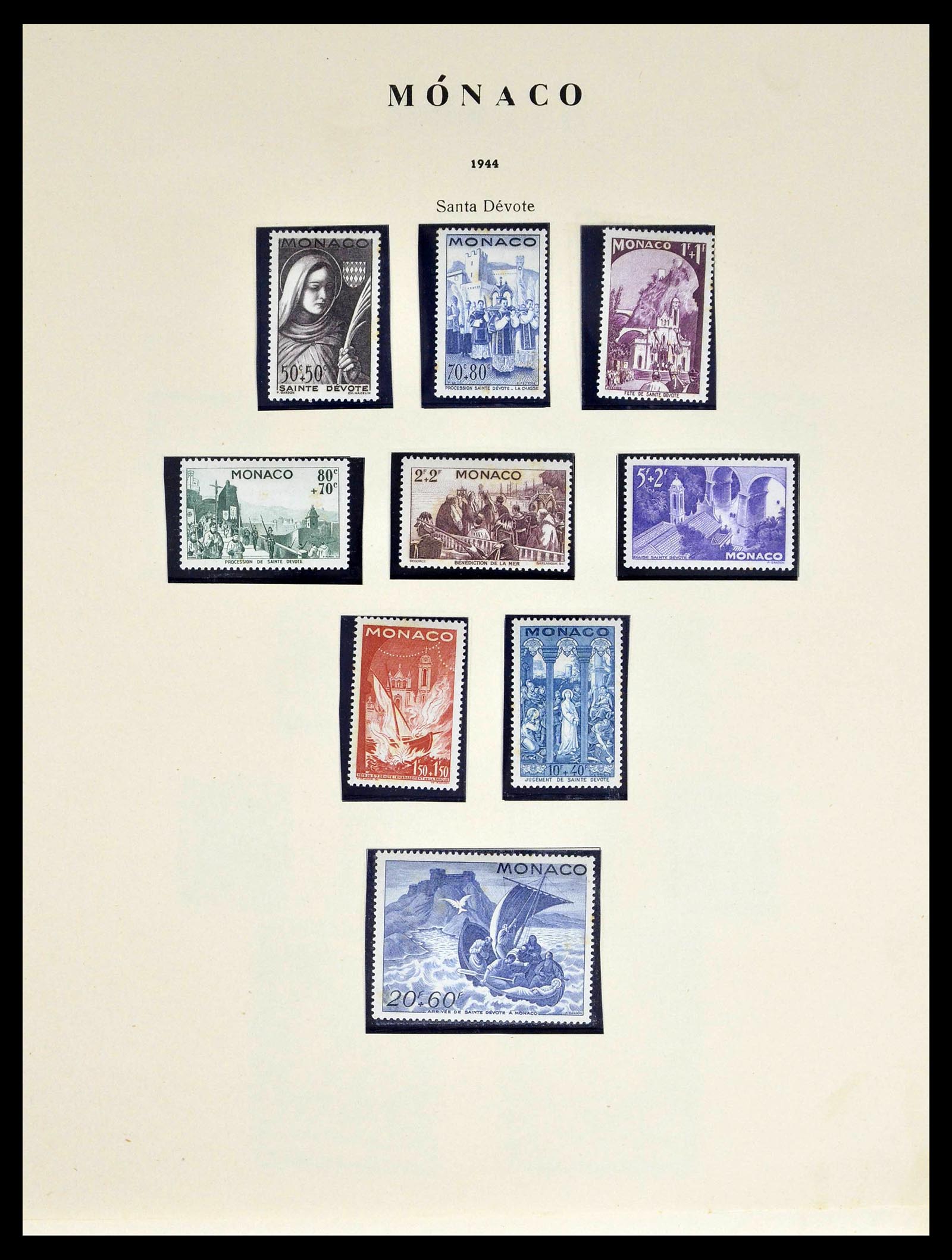 39082 0015 - Stamp collection 39082 Monaco 1885-1964.