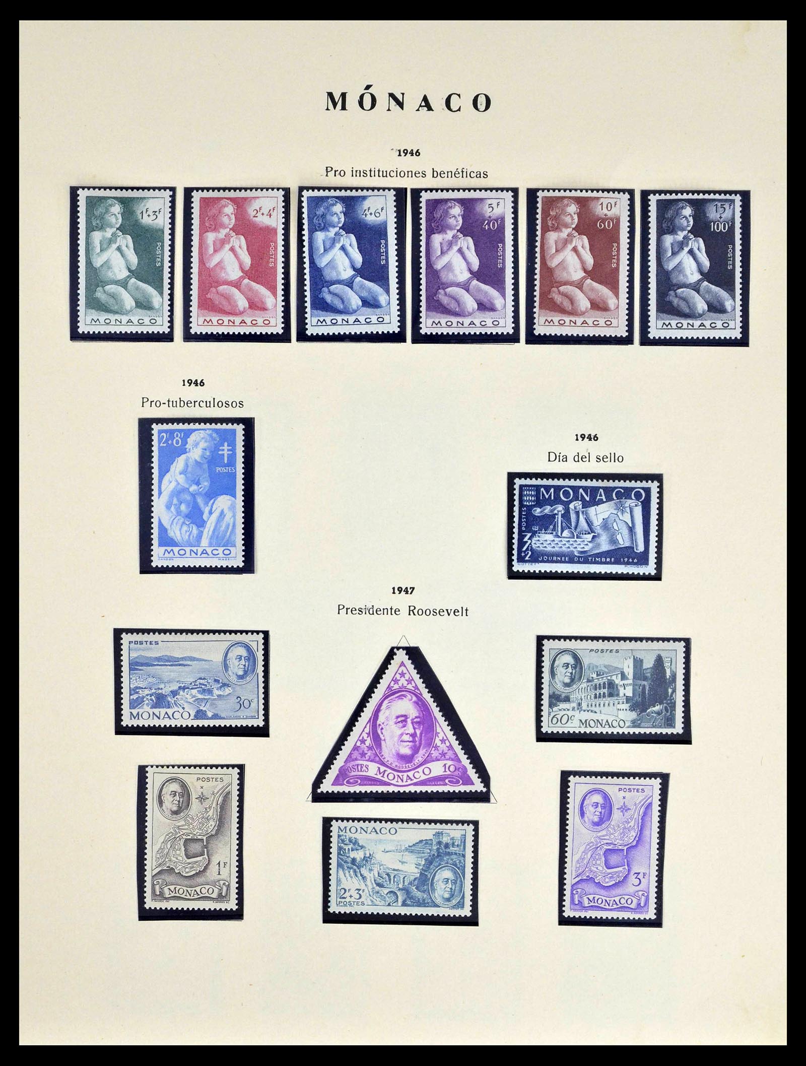 39082 0017 - Stamp collection 39082 Monaco 1885-1964.