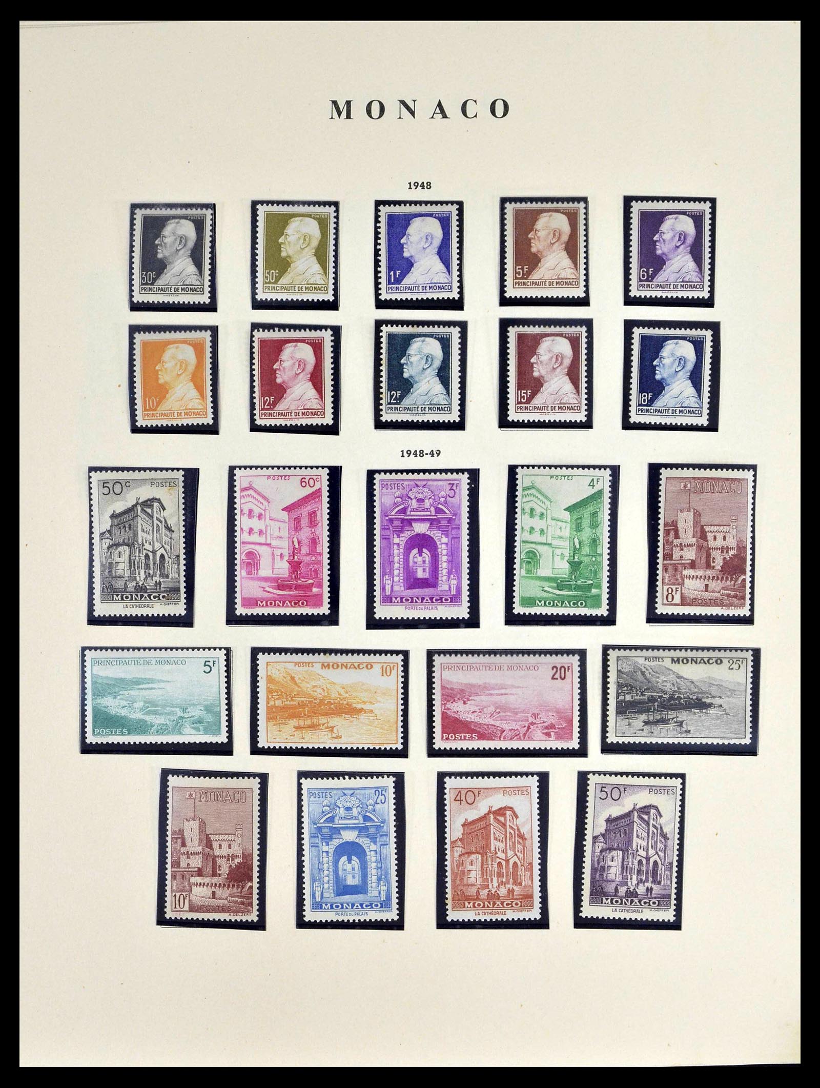 39082 0019 - Stamp collection 39082 Monaco 1885-1964.