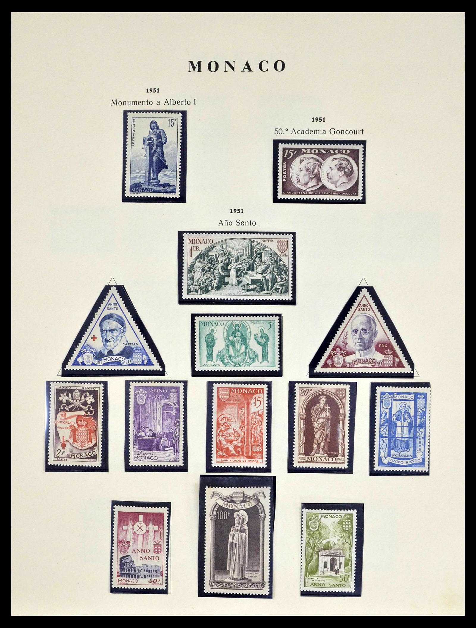 39082 0022 - Postzegelverzameling 39082 Monaco 1885-1964.